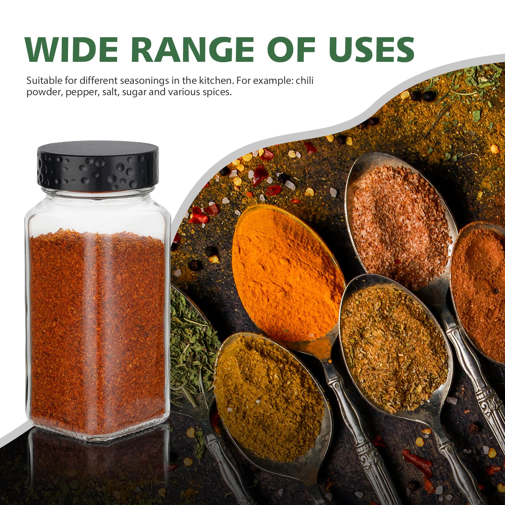 Set Di Bottiglie Per Condimenti In Vetro Trasparente Da 100 Ml