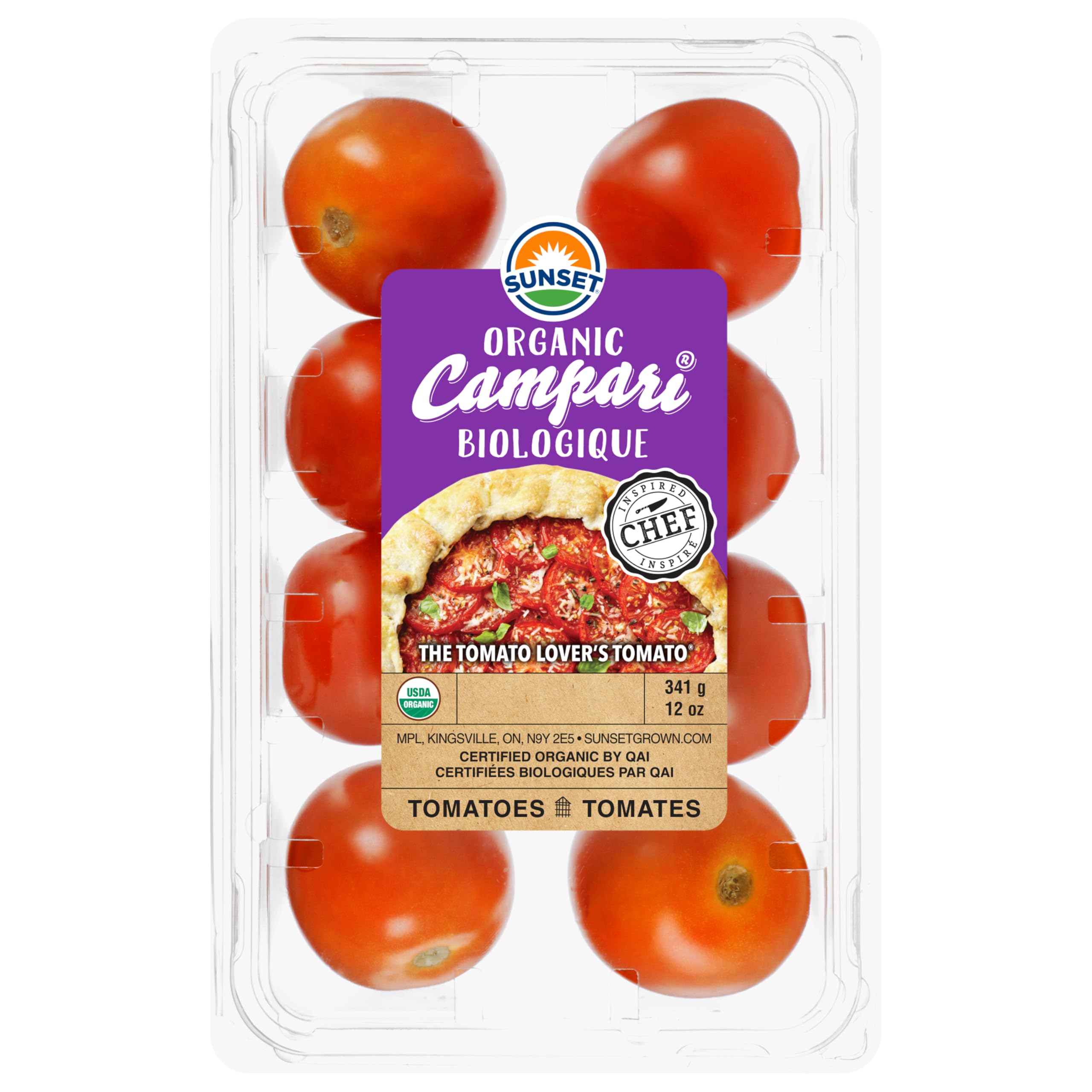 Sunset Organic Campari Tomatoes 12 oz