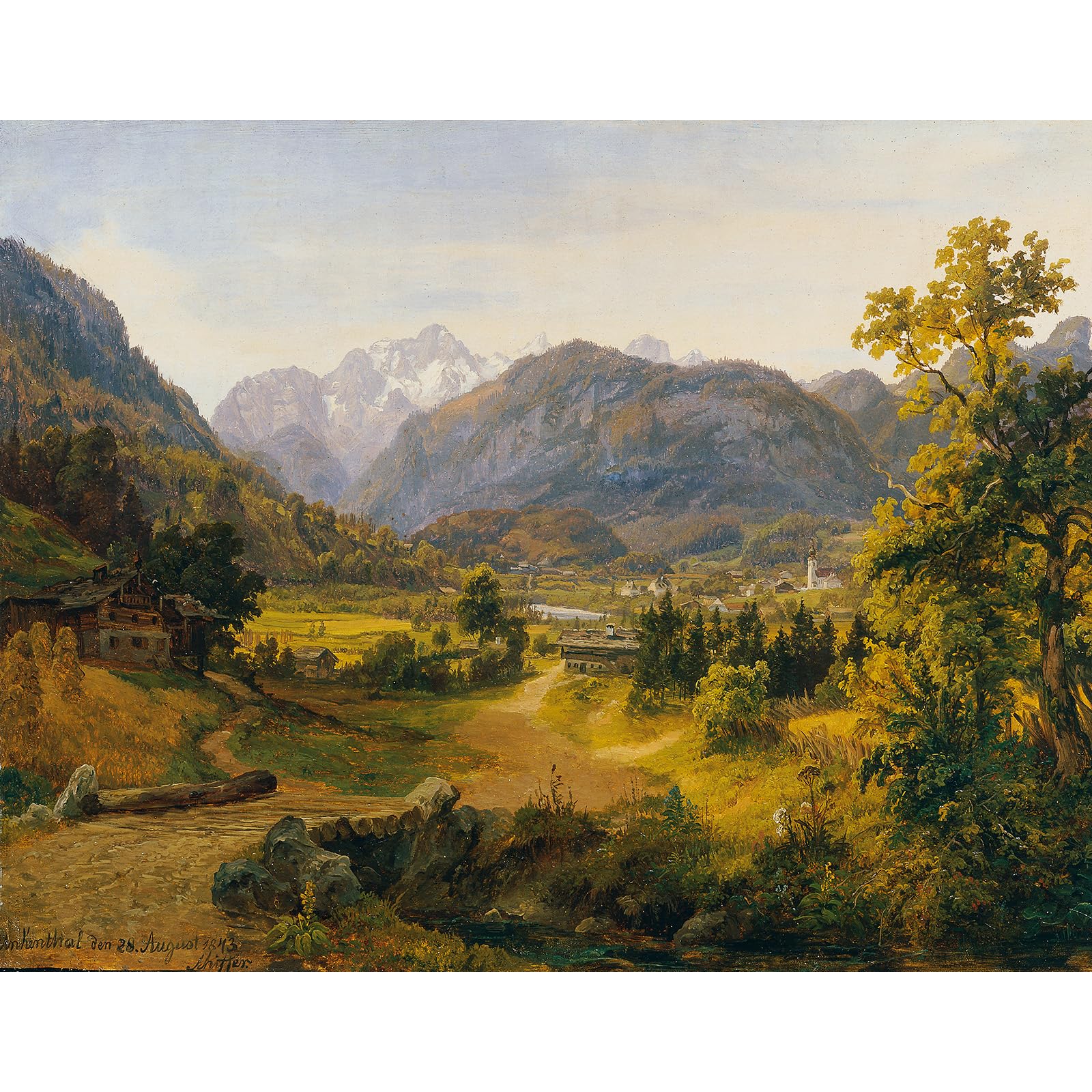 Chengqism Jigsaw Puzzles 100 Pieces for Adults Landscape Puzzle 100 Pieces Mountain 100 Piece Jigsaw Puzzle with Extra Large Piece for Adult Educational Games-Home Puzzles for Adult Teens Seniors — image 1
