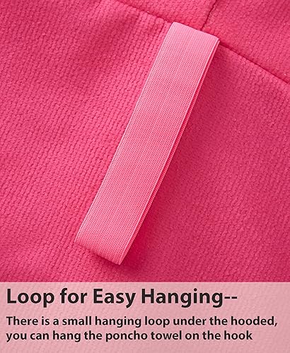 Miniatura 2 de MissShorthair Towel Poncho for Kids, Hooded Beach Towel for Girl&Boy, Surf Poncho Swim Changing Robe Microfiber Bath Towel