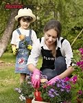 PACIFIC PPE 3 Gants de jardin pour enfants de 5 à 9 ans, Gants en caoutchouc pour enfants, Gant de jardin, Glousses de travail pour enfants et enfants, Multicolore, XXS