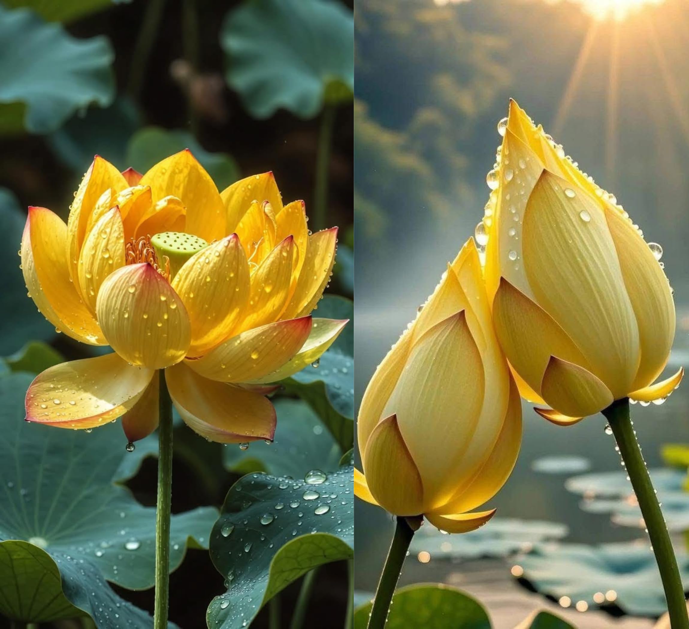 Red Lotus Plant - Blooms in 30 Days! -14