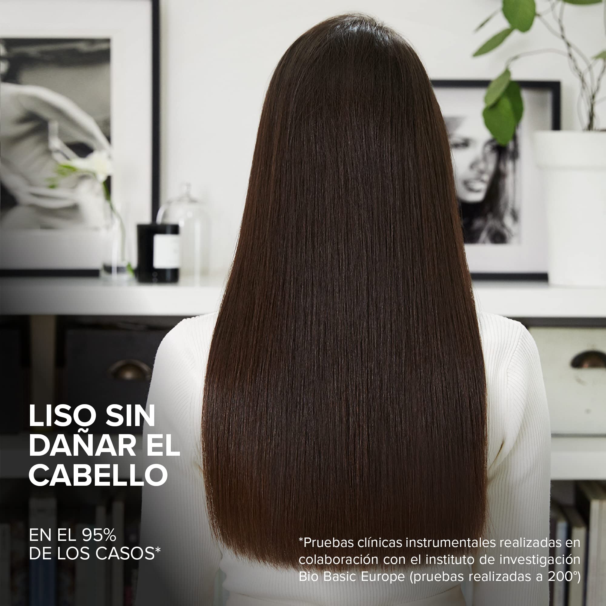 BELLISSIMA Imetec Steam Elixir, Plancha de pelo con vapor, alisa en una sola pasada sin dañarlo, revestimiento cerámica y aceite de Argán, calentamiento rápido, 4 temp, alfombrilla termoresistente