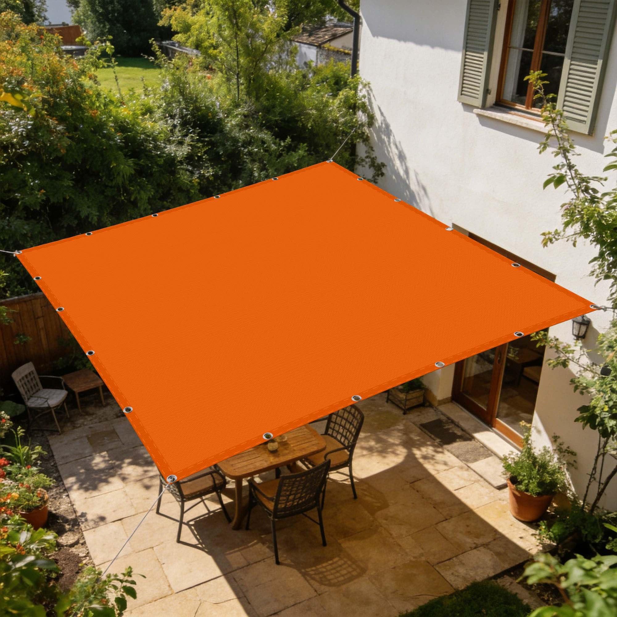 Voiles d'ombrage anti-UV et étanche pour éviter l'effet de serre sur la terrasse