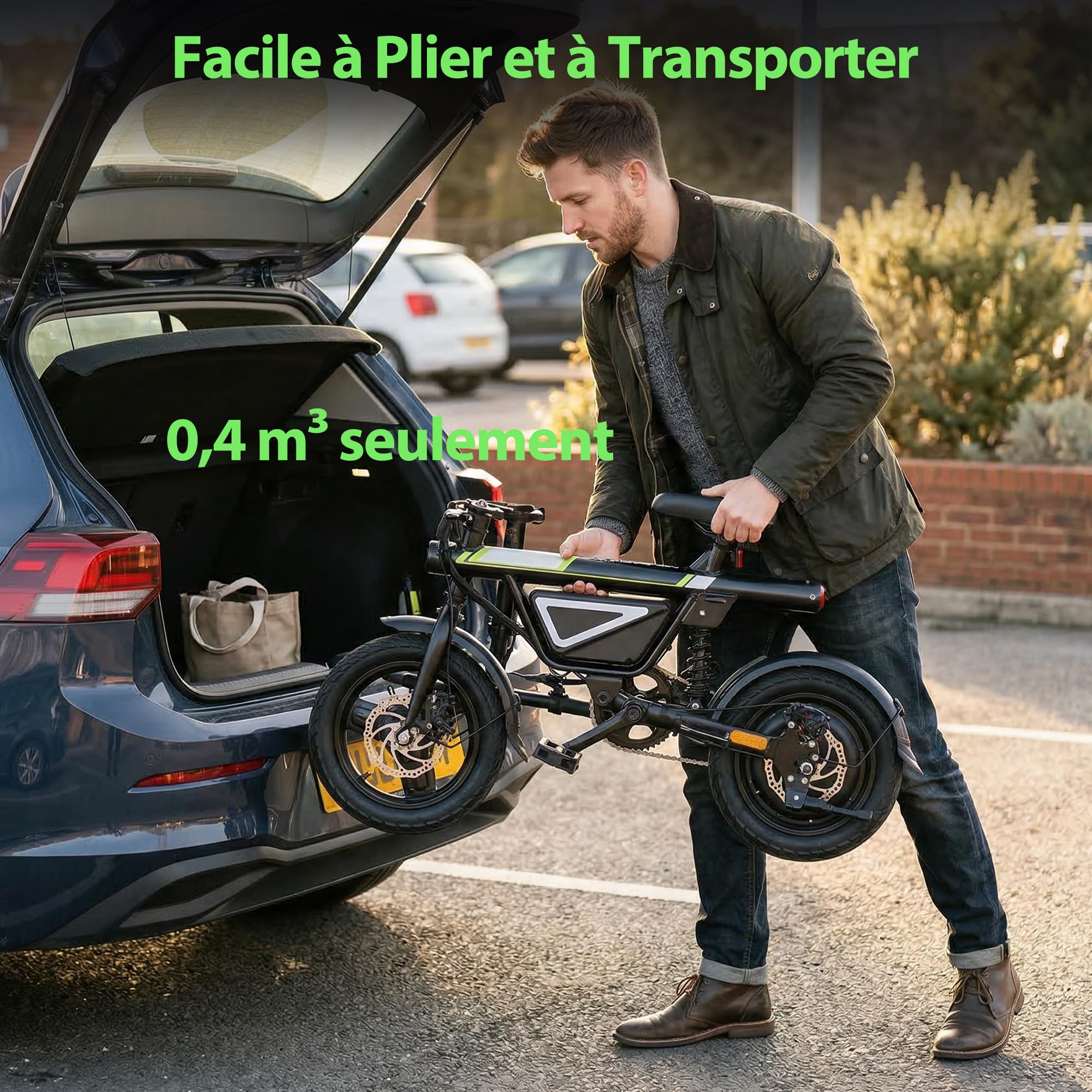 iScooter Vélo Électrique Pliable Adulte | Moteur 250W sans Balais | Batterie 36V 12Ah Grande Capacité | Autonomie 50km | Amortisseur Central | VAE Urbain et Loisirs