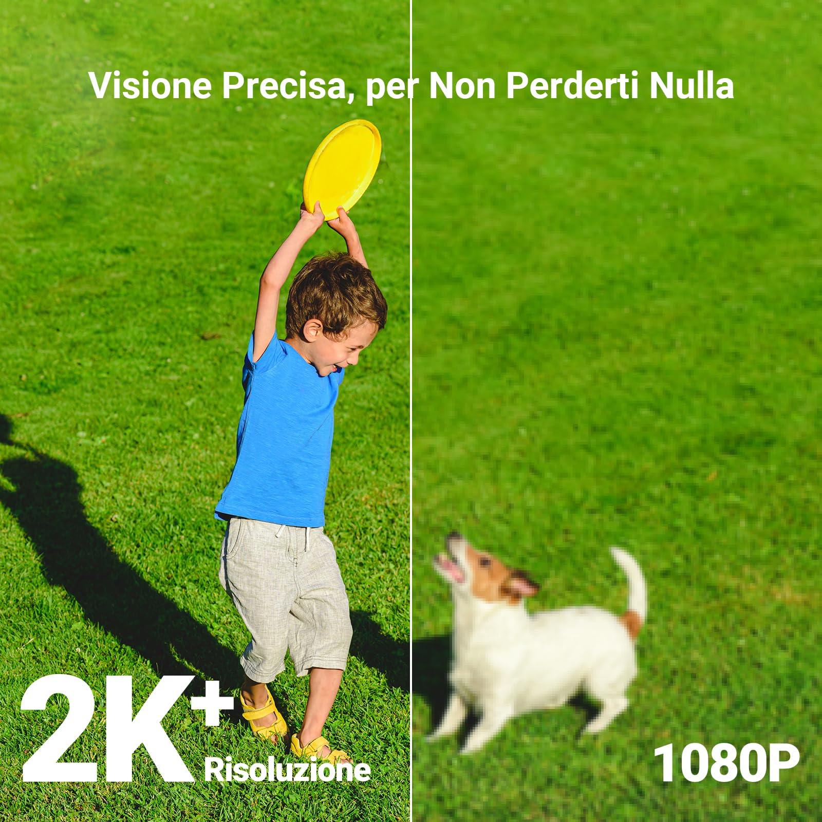 EZVIZ CB8 Lite Kit da 2, Telecamera WiFi Esterno 2K+ Senza Fili con 2 Pannelli Solari, 360° Pan/Tilt, Batteria a Lunga Durata, AOV, Rilevamento Umano/Veicolo, Visione Notturna a Colori, Wi-Fi 6