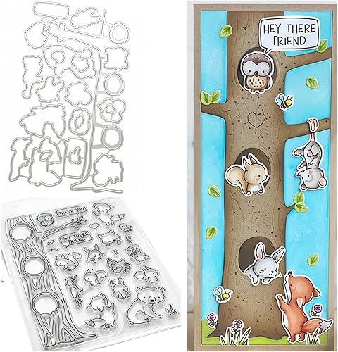 Juego de sellos y troqueles transparentes para hacer tarjetas, plantillas de corte para álbumes de recortes, álbum de fotos, plantilla de estampado