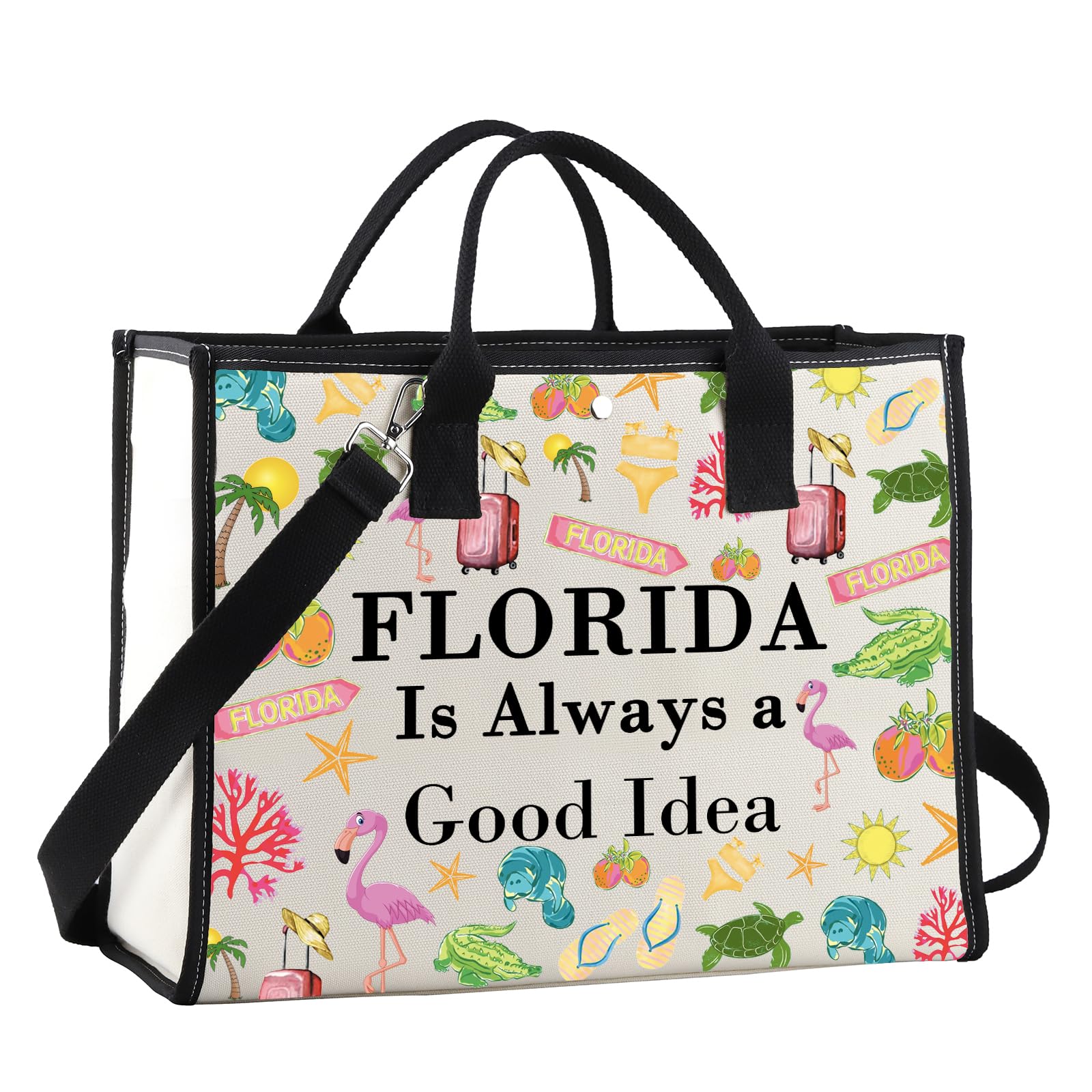Sac de courses Floride grand format pour plage et voyage - 8
