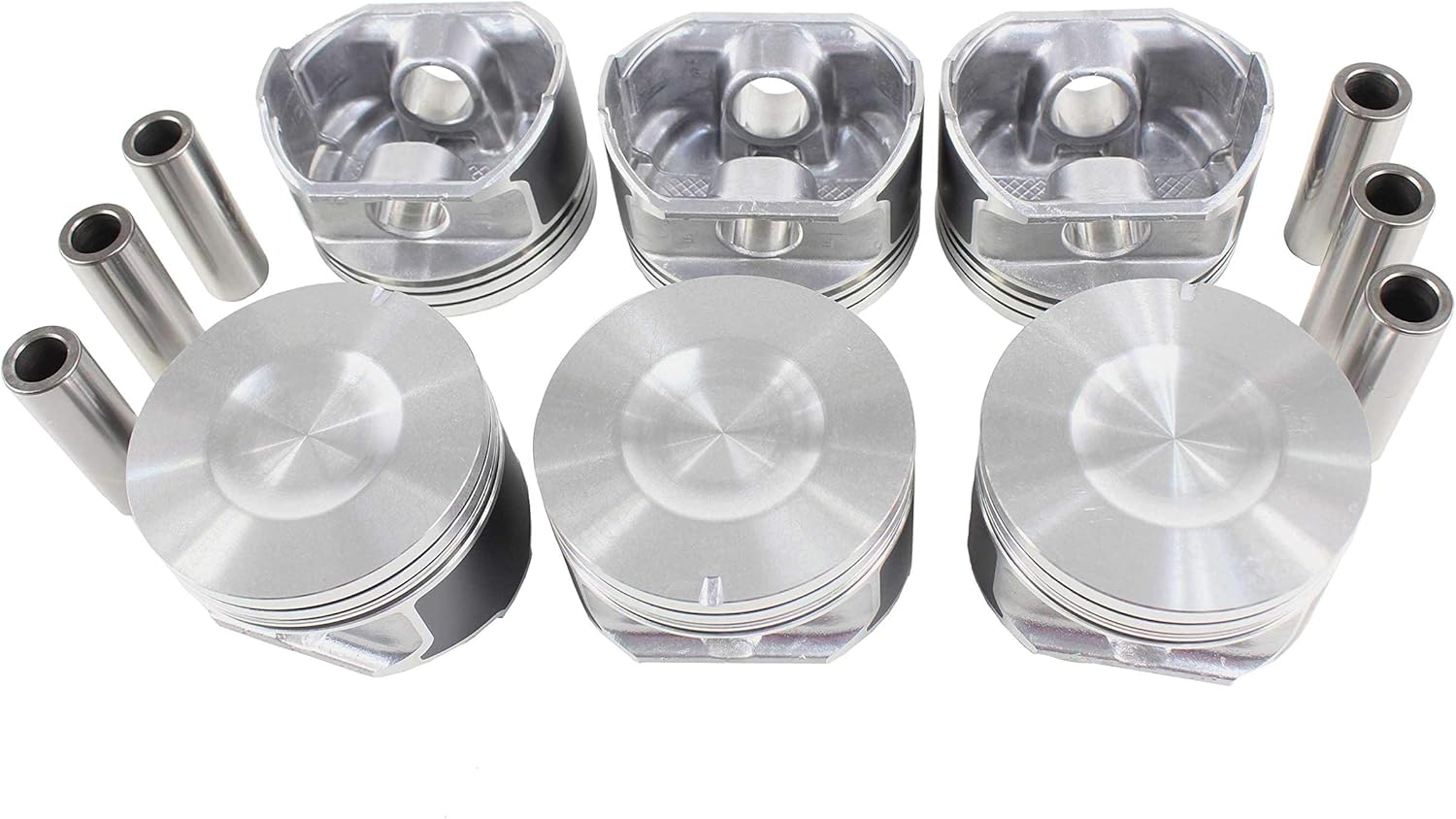 DNJ P4122 Piston Set Standard for 1996-2004 Ford, Mercury Cougar, Mustang, Thunderbird 3.8L V6 12V OHV 232cid