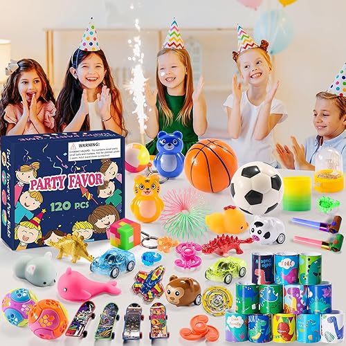 Miniatura 6 de 120 bolsas de regalos para fiestas para niños, caja de premios juguetes para niños, recompensas de aula a granel, juguetes para ansiedad, relleno de