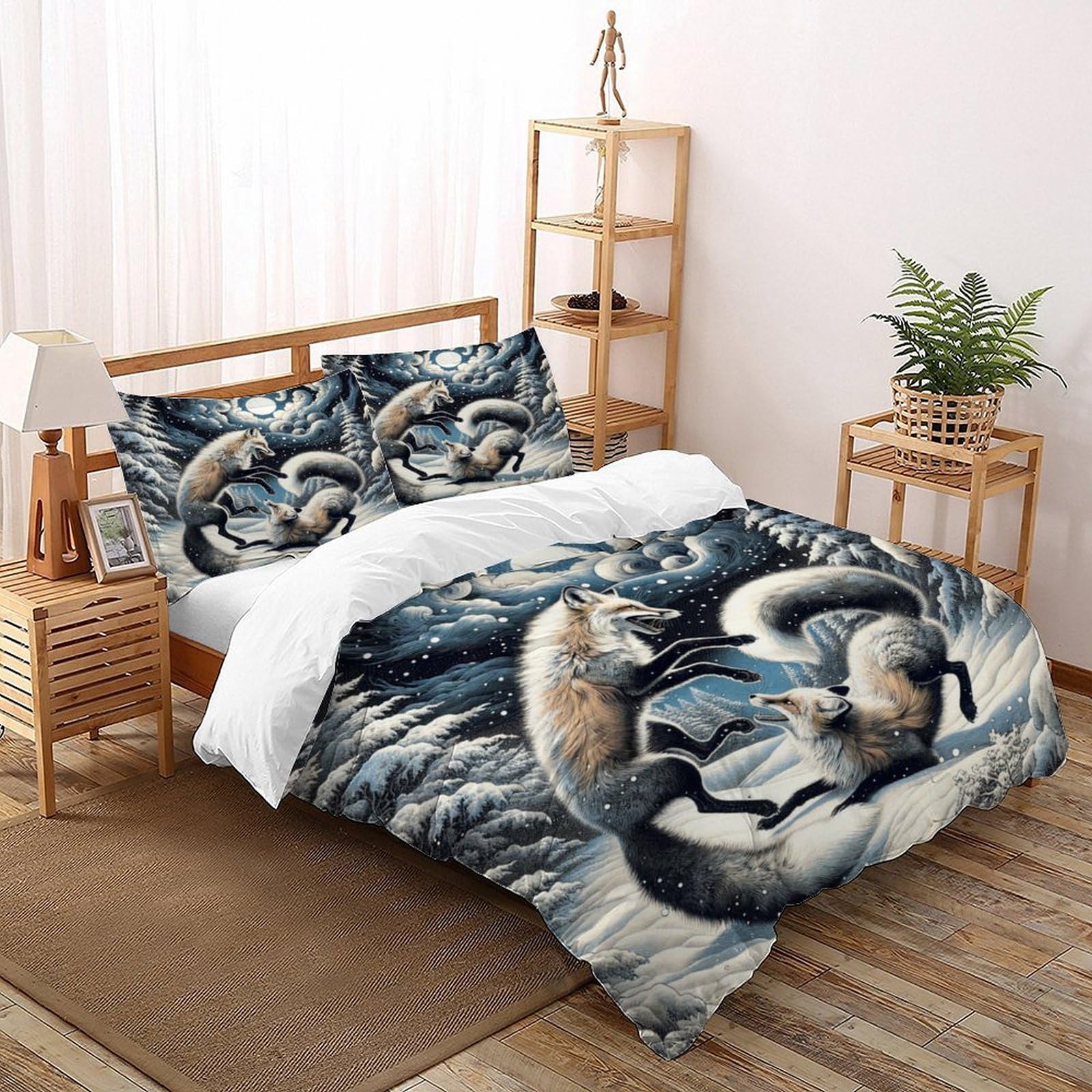 Parure de couette Snow Fox pour transformer votre chambre en un cocon polaire chaleureux