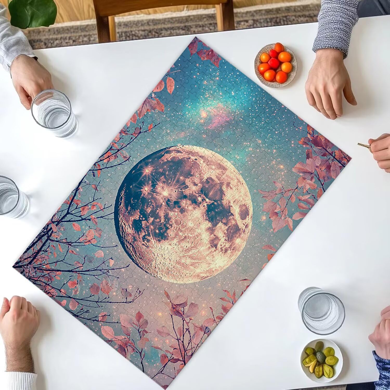 1500 Pezzi di Puzzle, Luna1500 Pezzi di Puzzle per Adulti, Regalo di Anniversario, Regalo di Natale, Decorazione Della Casa, Prevenzione Della Degenerazione Cerebrale Negli Anziani v-987