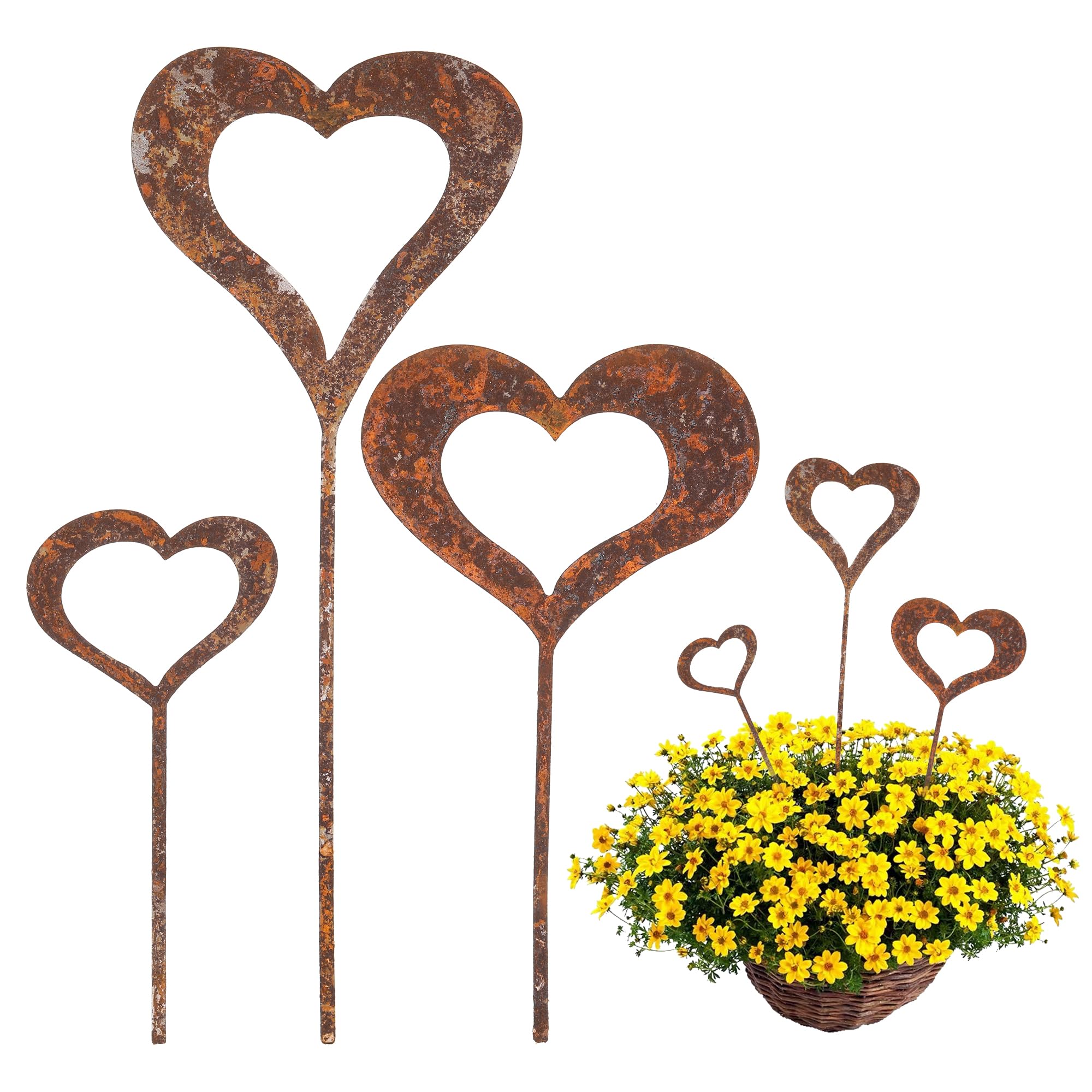 Metallherzen Fur Den Garten