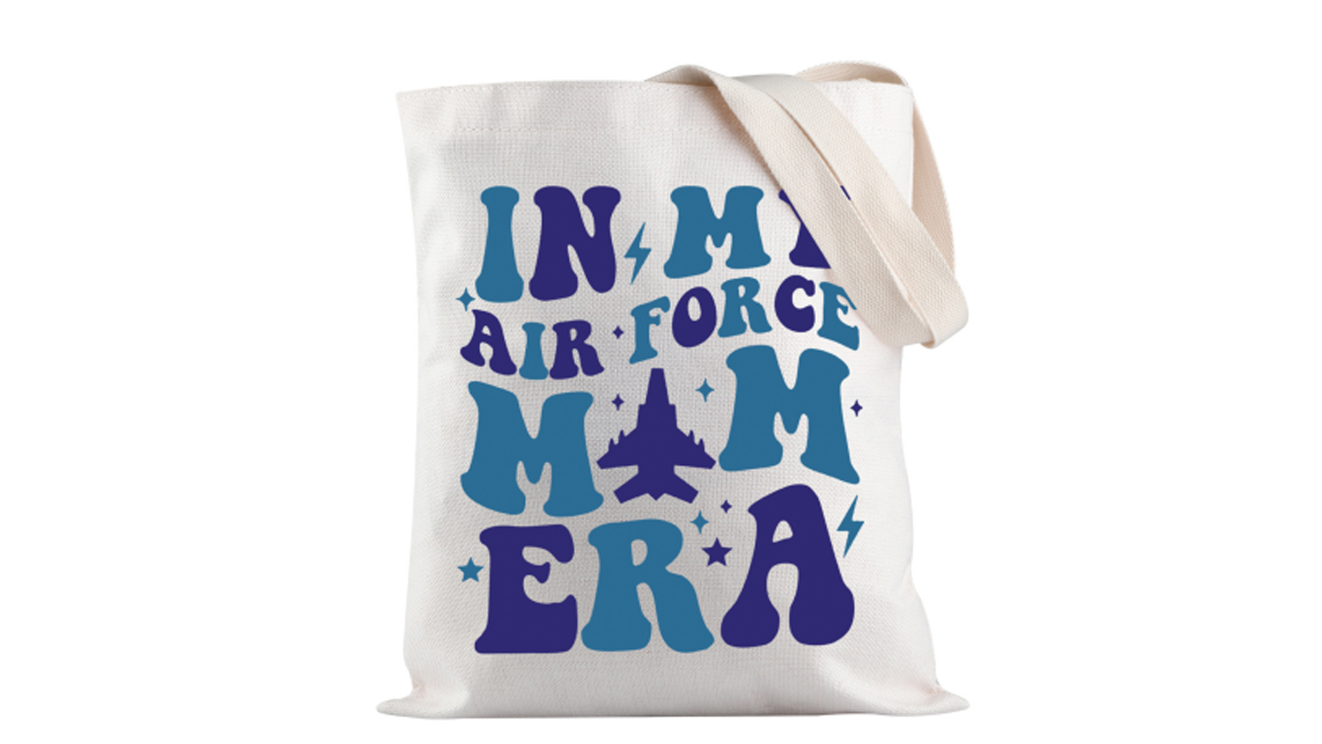 Bolsa tote Air Force Mom ligera y elegante miniatura 7