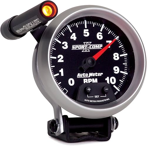 Miniatura 6 de AUTO METER Tacómetro 3690 Sport-Comp II de 3.750 pulgadas.