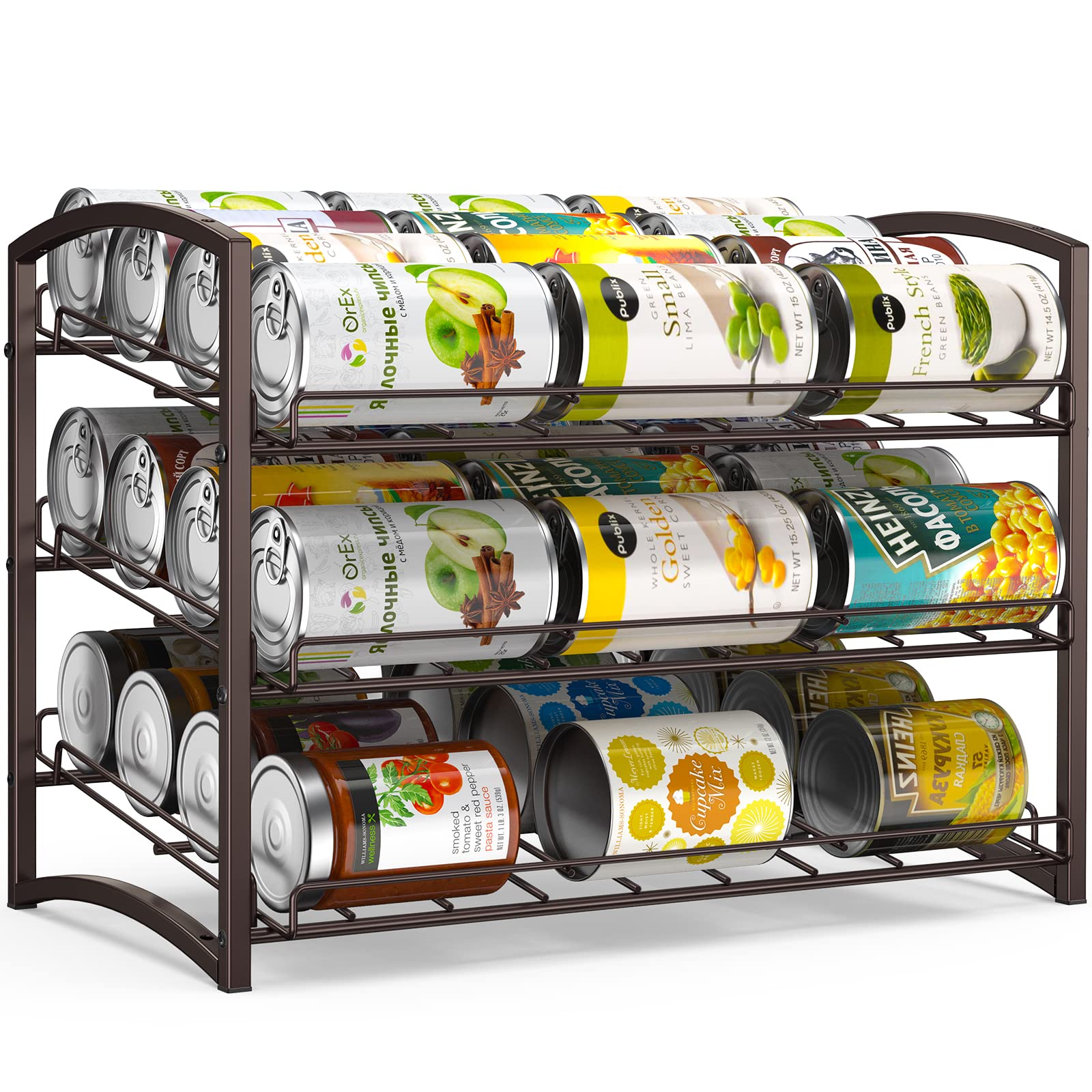 Buy Can Rack Organizer, 3Tier Stackable Can Holder Dispenser for
