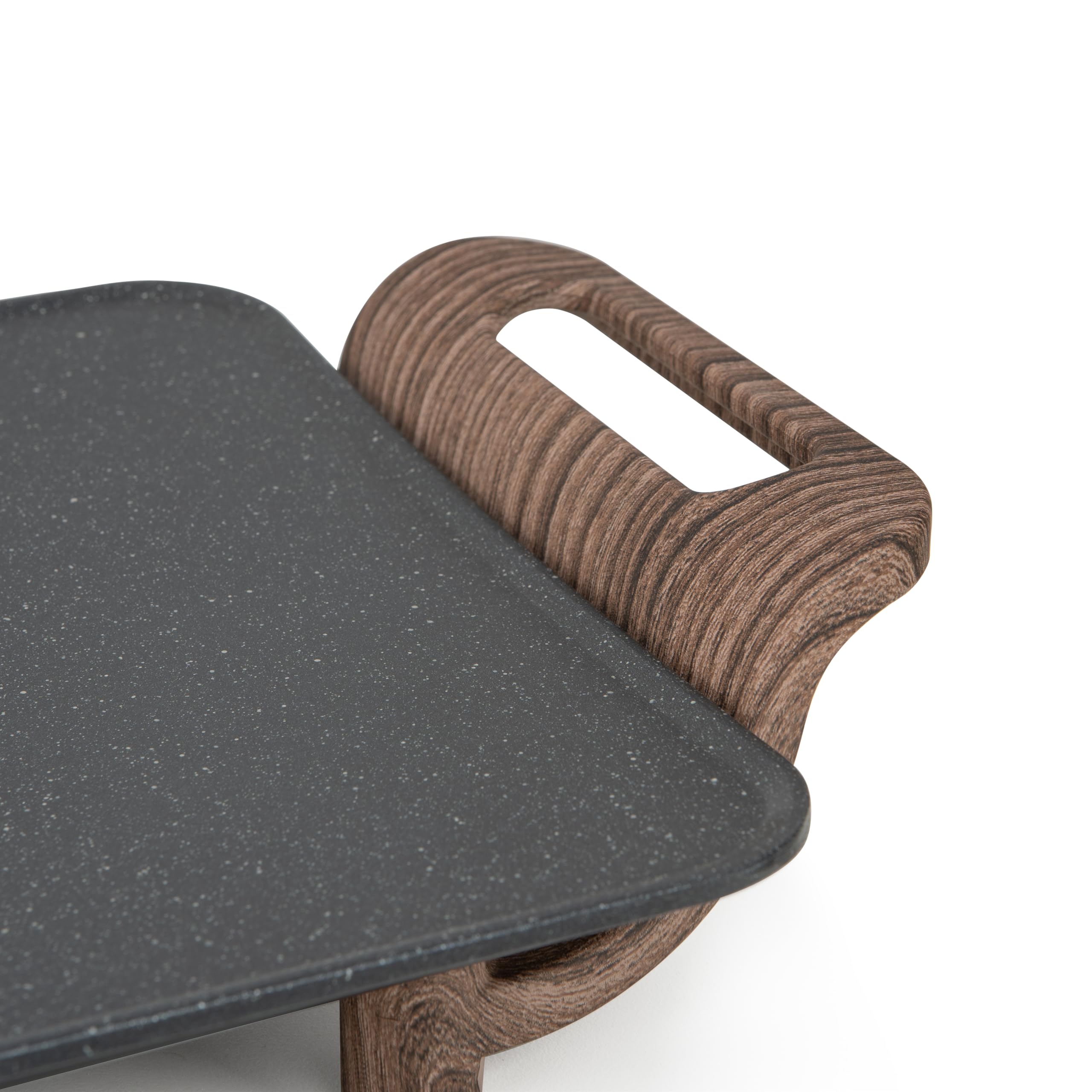 Orbegozo Tabla de Asado TBC 4050 Eléctrica con Superficie Antiadherente Efecto Cerámico, Termostato Regulable, 50 x 27 cm, 2000 W