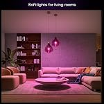Philips Hue Starter Kit: Bridge Pro + 4 A19 E26 Smart Bulbs, White & Color Ambiance, Dimmable, Smart Light Hub, Works with Apple Home, Alexa, Google, Samsung SmartThings