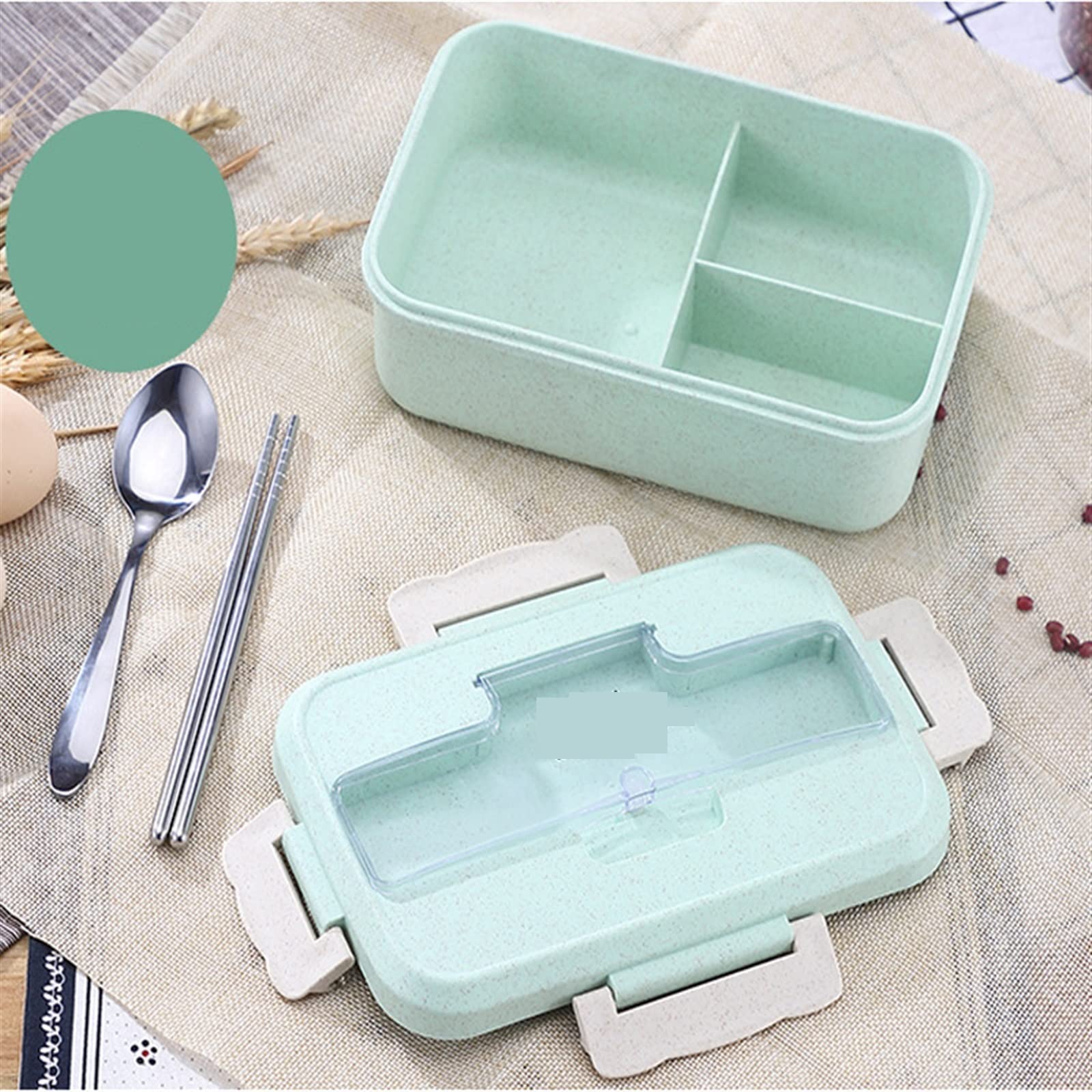 Portapranzo Bento, Contenitore per Alimenti Ecologico, stoviglie Adatte al microonde