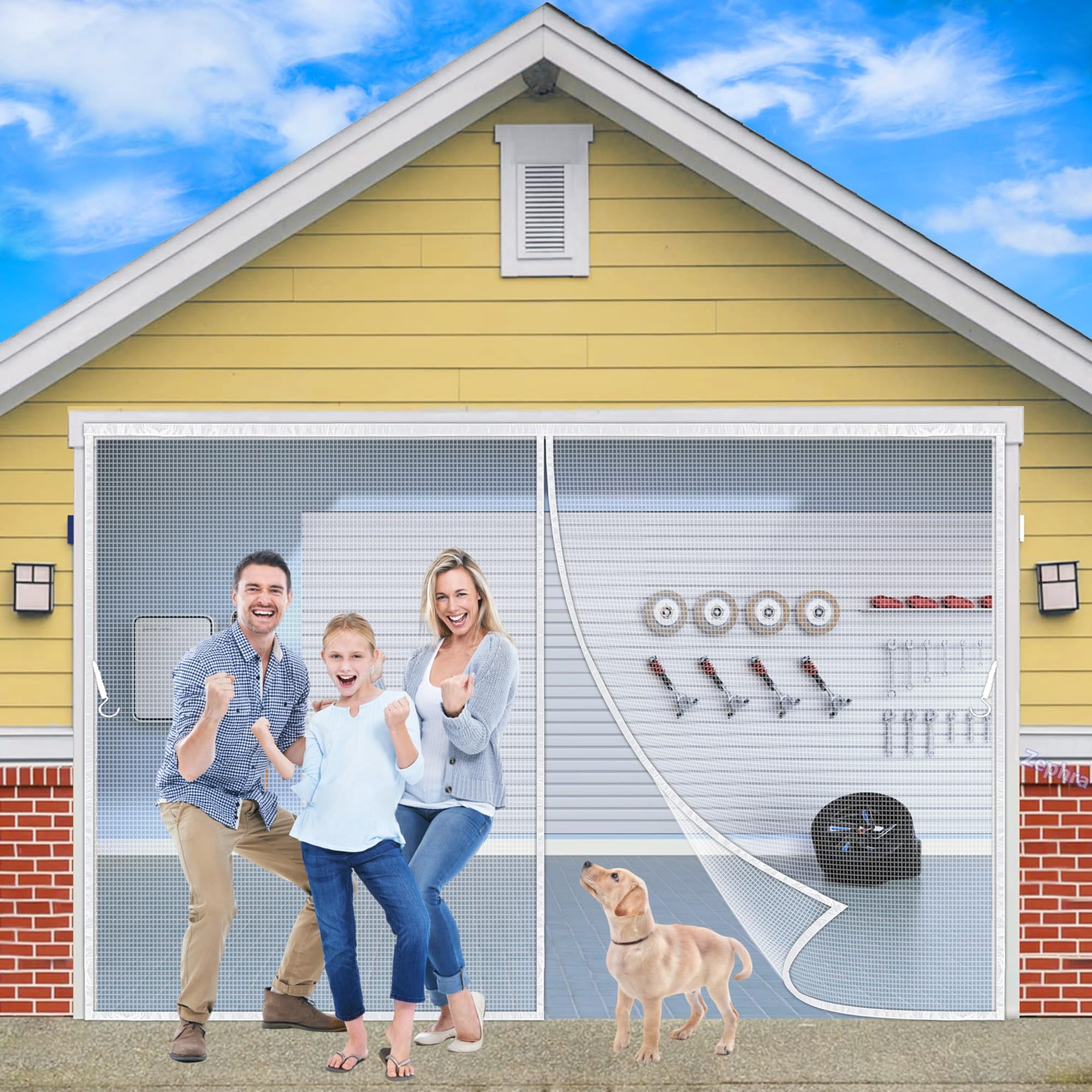 Moustiquaire Porte Magnétique 250 X 180 Cm Garde Air Frais L'Intérieur Anti Mouche Insectes Rideau Porte Montage Facile Coller Pour Couloirs Portes Patio, Blanc