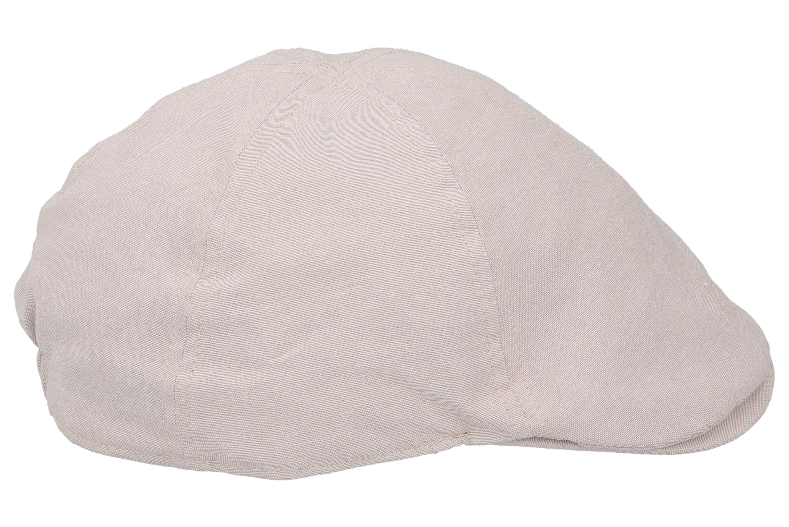 Coppola Estiva Uomo in Cotone Leggero, Stile Classico Inglese, 3 Colori: Navy, Taupe, Sabbia