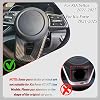 Cubierta de Botones del Volante, Decoración Interior para Kia Seltos 2021-2025/Kia Forte 2019-2024, Marco Protector para Panel de Botones del Volante - Fibra de Carbono 3