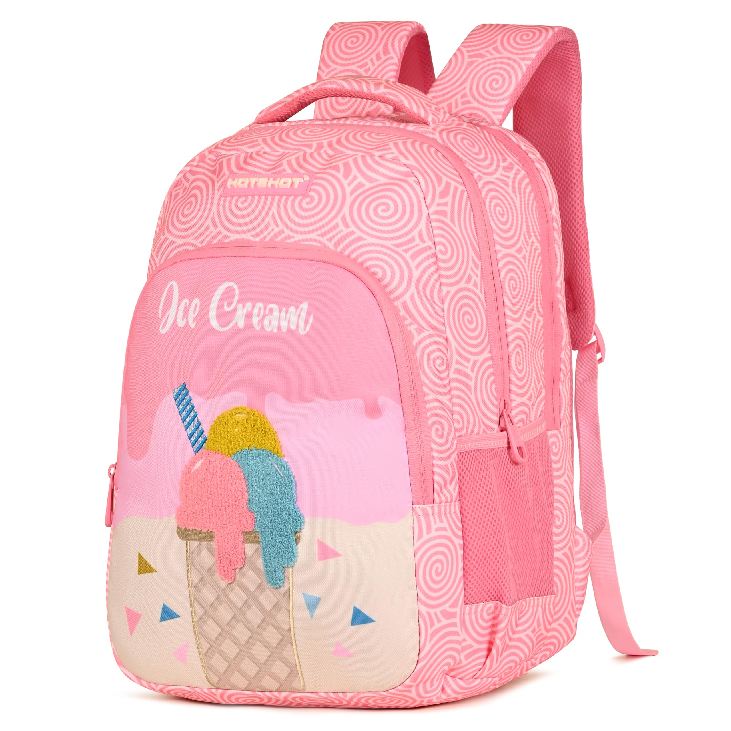 hot shot ICECREAM_1812|school bag for boys|bag for kids|girls school bag|backpack for boys |19 INCH|water resistant|for boys & girls|32L school bags-picture-20