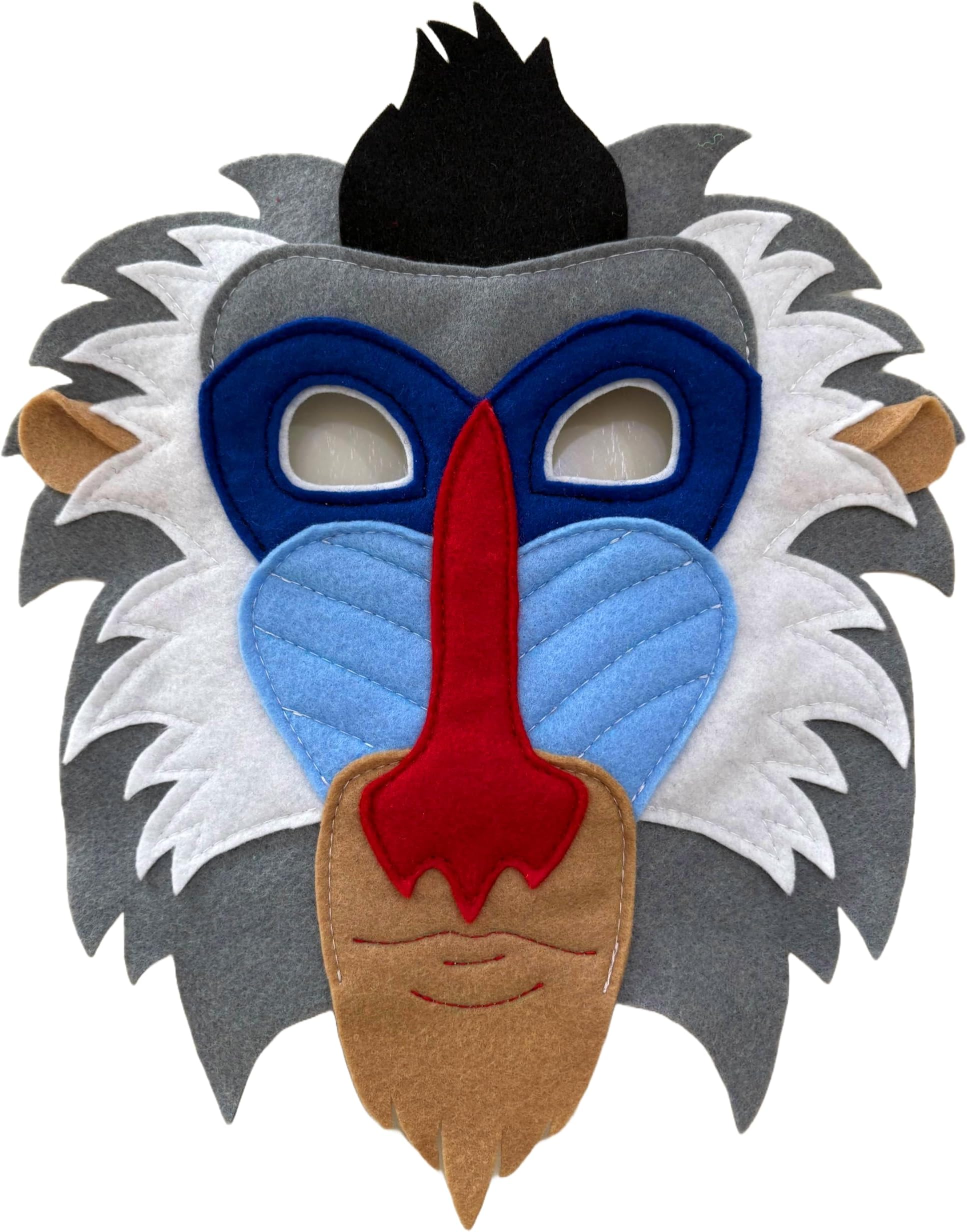 Monkey Costume Mask book day Mandrill, child and adults sizes Theatre Character