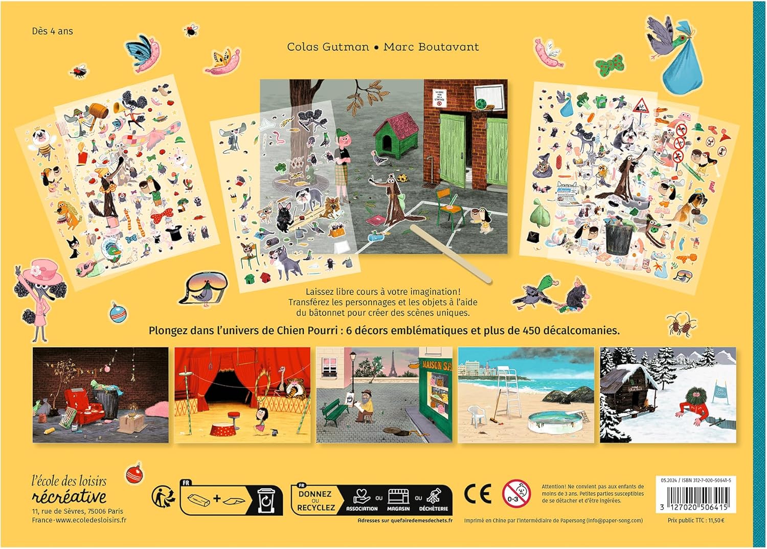 Chien Pourri ! en décalcomanies