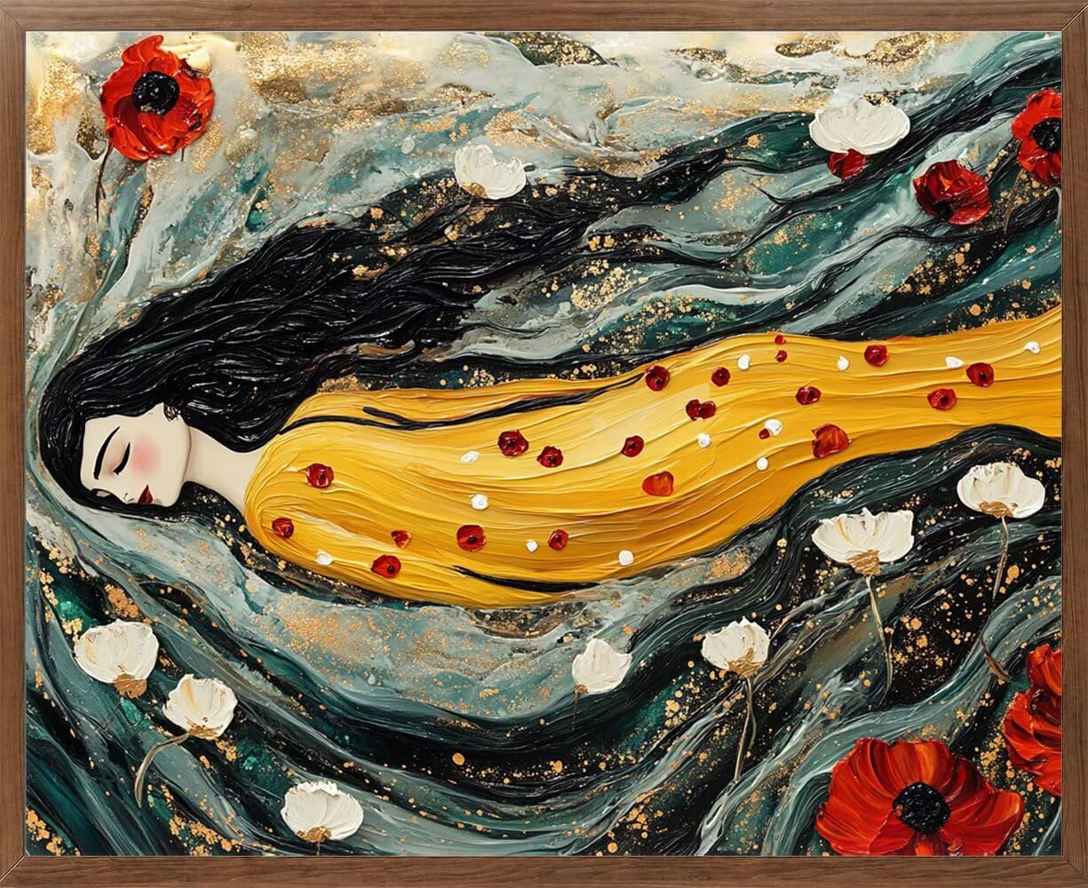 Dziewczynka 5D Diamond painting Full Drill prezent 95 x 70 cm L-6723