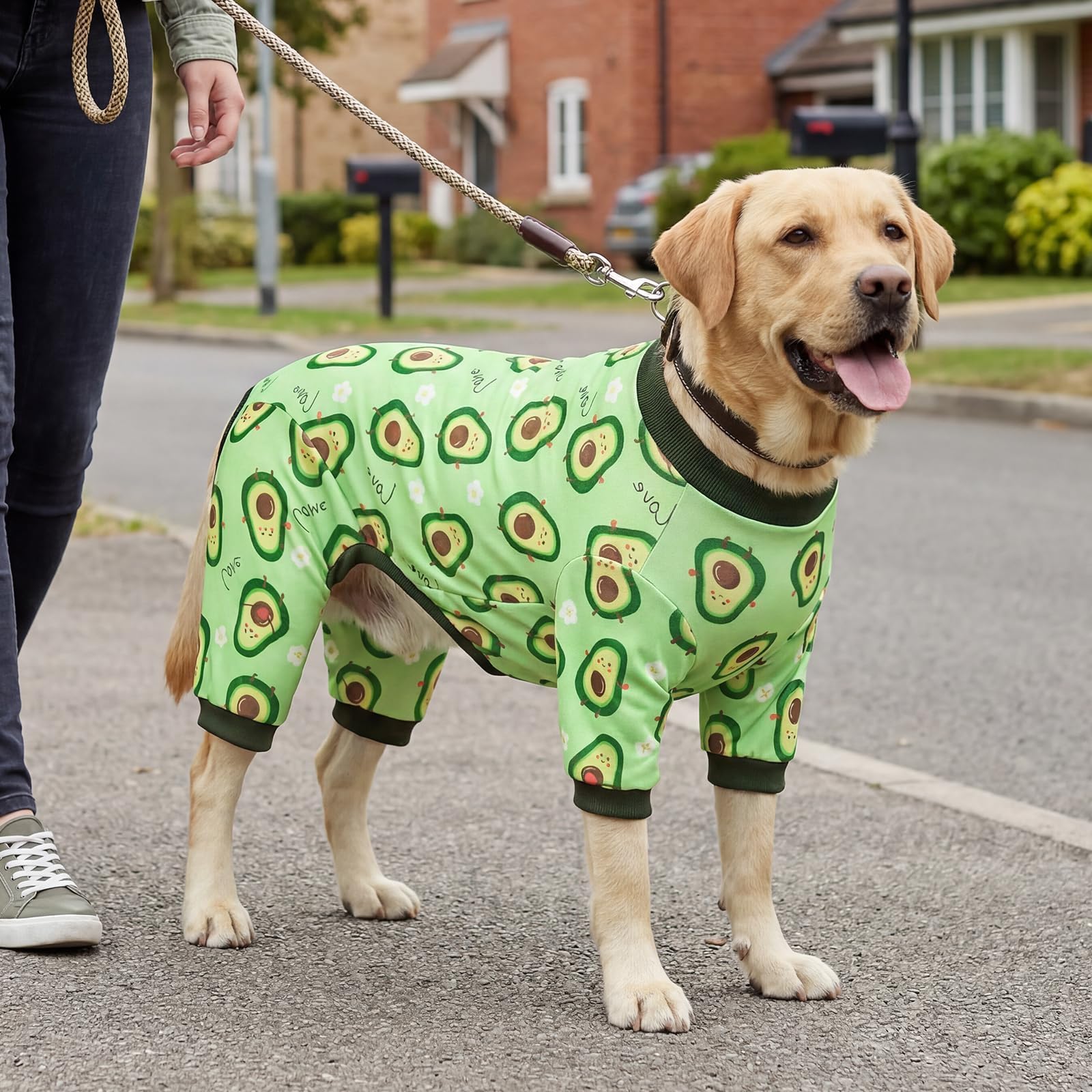 XPUDAC Paquete de 4 pijamas para perro, ropa de verano suave y elástica para perros grandes, medianos, niños, niñas, gatos, 3XL