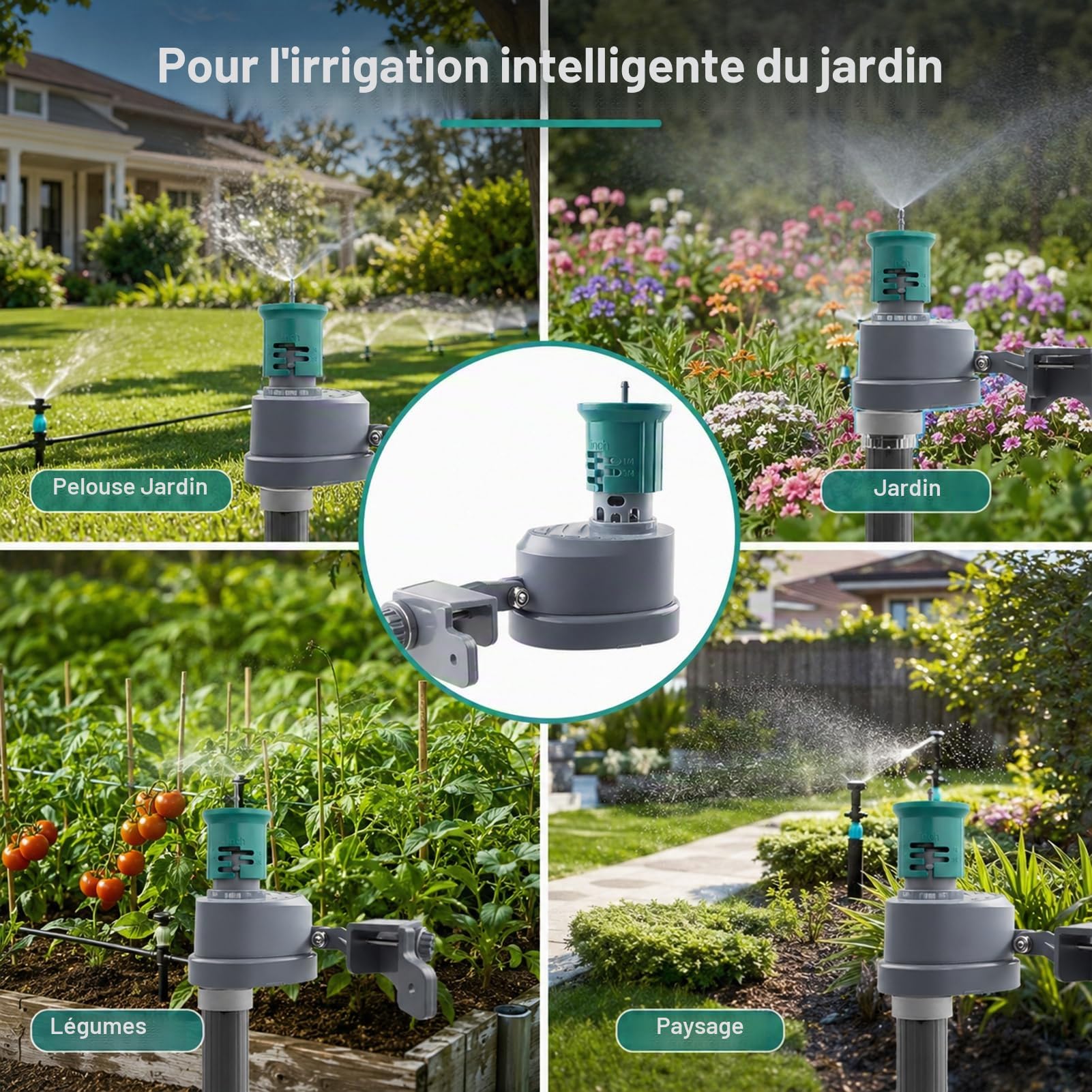 Capteur de Pluie sans Fil ZigBee, pluviomètre Intelligent avec Surveillance à Distance, Compatible avec ZigBee Hub pour domotique Intelligente, capteur de Station météo pour