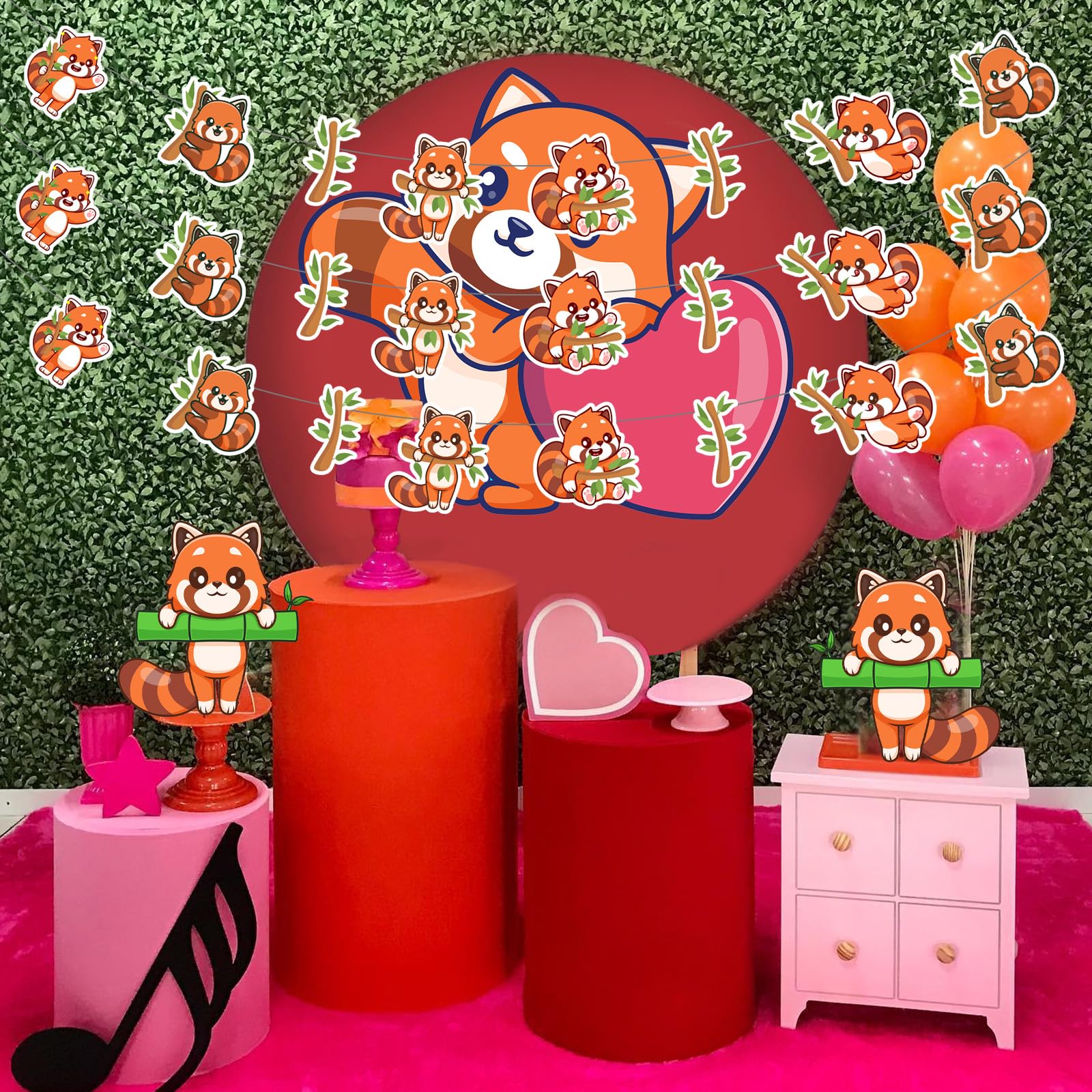 30-teilige Panda-Party-Deko – Wirbel & Ausschnitte Zum Aufhängen Für Babyparty & 1. Geburtstag