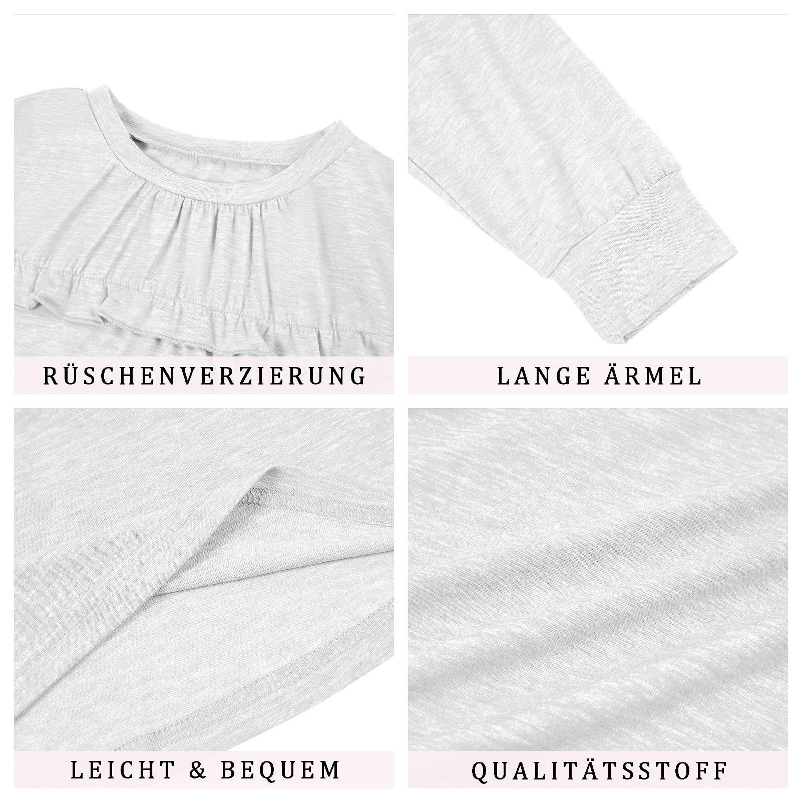 Dziewczęce t-shirty, tunika, falbanki, koszulki z długim rękawem, luźne topy, śliczna miękka bluzka dla dzieci