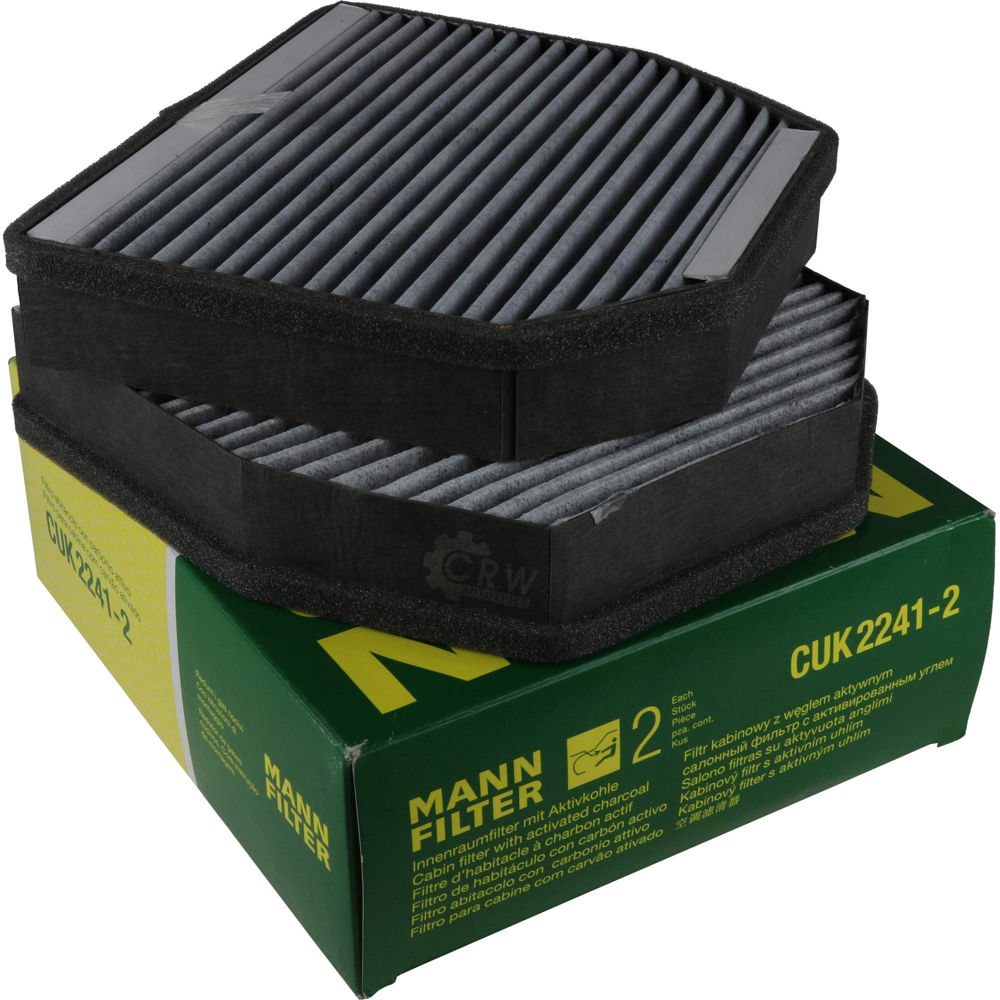 Paquete de inspección Kit de mantenimiento de filtros con filtro de aceite HU 718/5 x, filtro de aire C 3698/3-2, filtro de habitáculo CUK 2241-2, tornillo de cierre