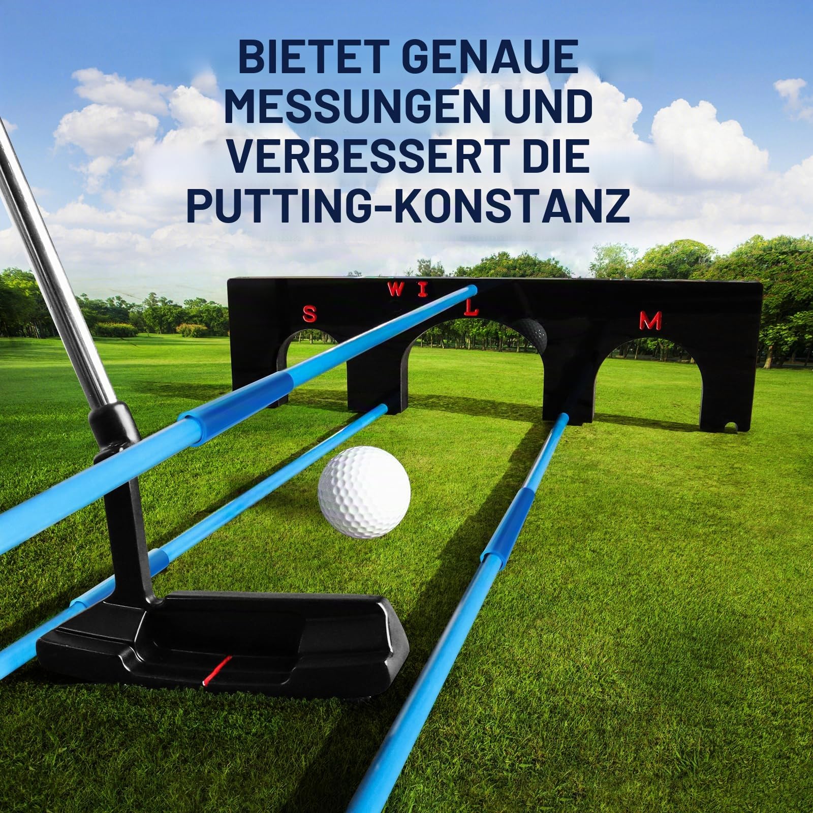 Golf Schwungtrainer Golf Training Aid Tour Zieltor mit 6 Ausrichtungsstöcken 5 Wing Plane Winkeln Leichtgewicht für Golf Swing Trainer Indoor Outdoor