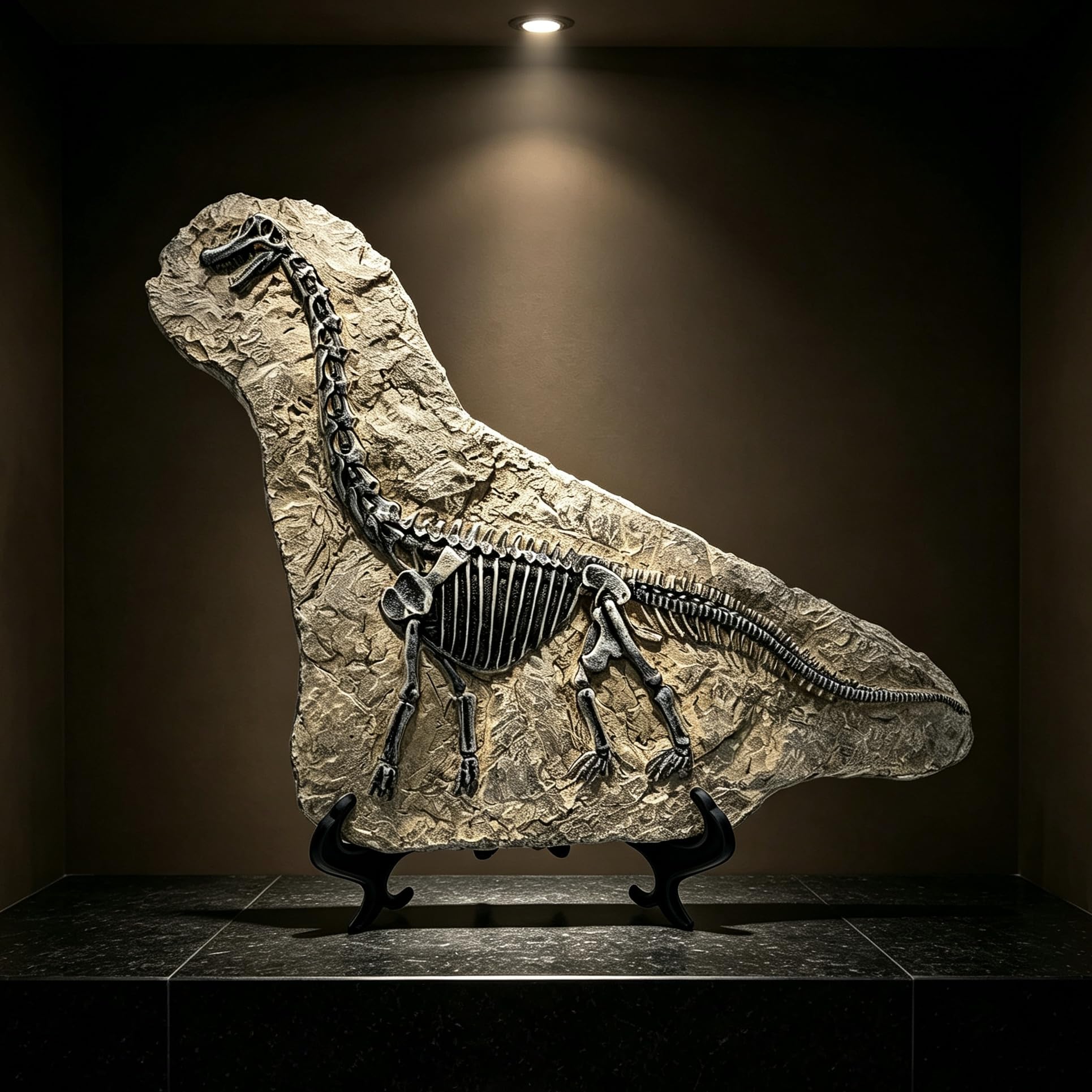 XINDAM Żywica brachiozaur dinozaur skamieniała statuetka model symulowany szkielet dom biuro ekspozycja dekoracyjne pudełko rzemiosło dekoracja (Styl 7)