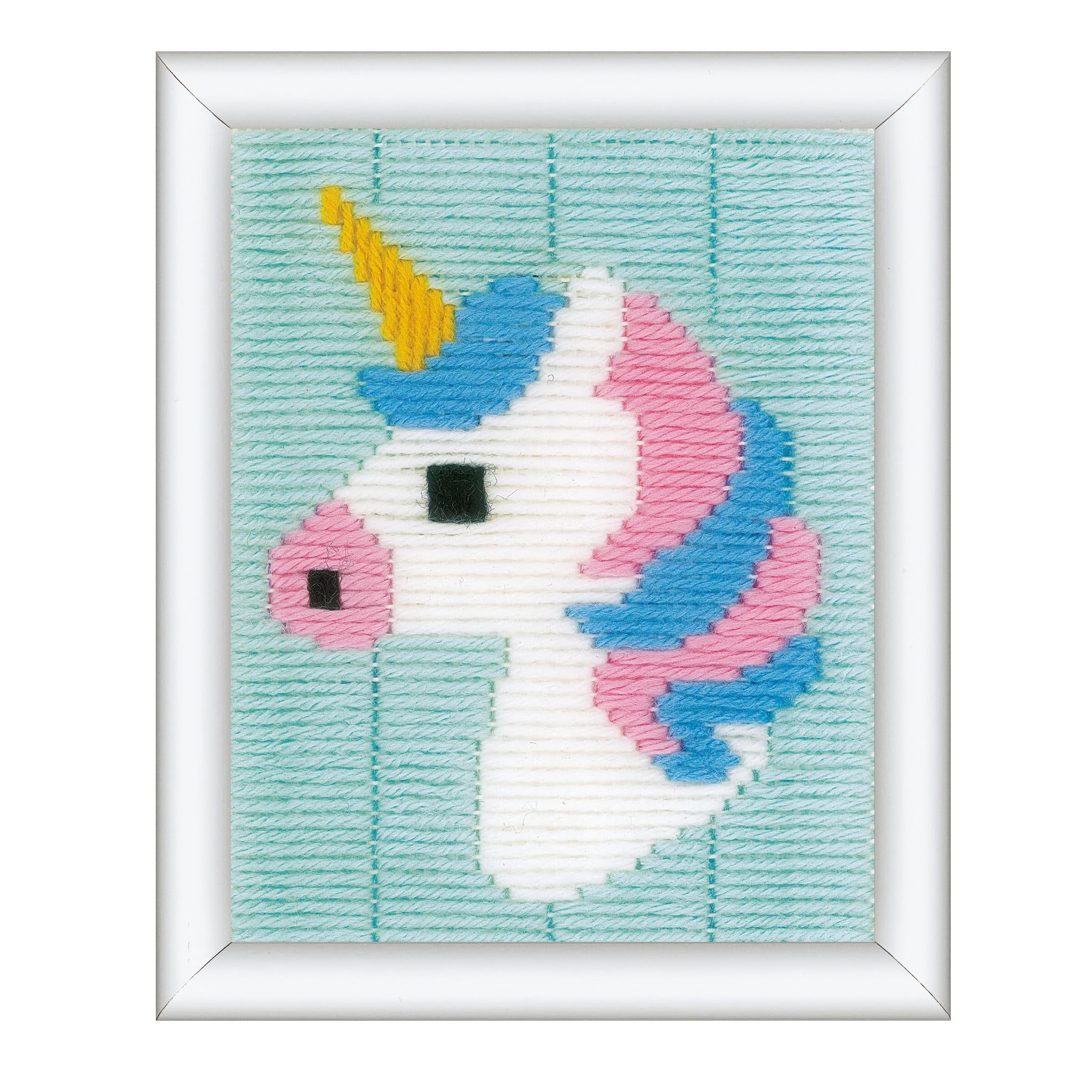 Vervaco Long Stitch Kit: Unicorn, NA, 16 x 12.5cm