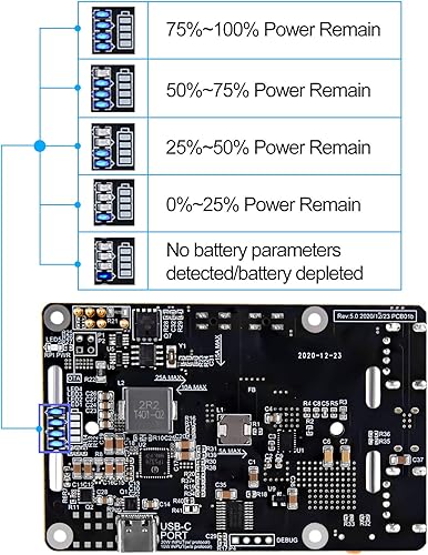 Miniatura 6 de Raspberry Pi 4 UPS Plus Fuente de alimentación ininterrumpida UPS HAT 18 650 Batería de respaldo Administración de fuente de alimentación Placa de