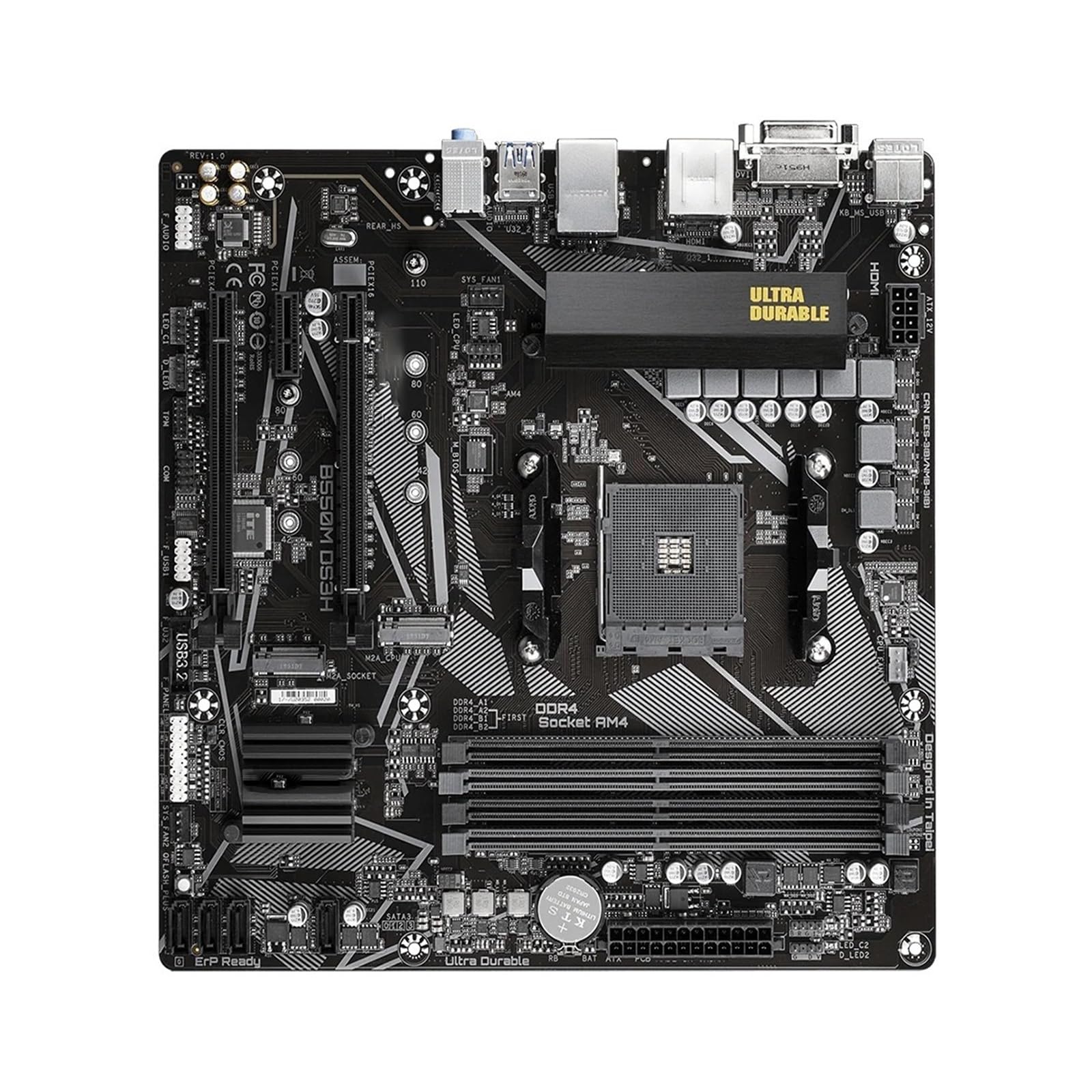 scheda madre Fit For GIGABYTE B550M DS3H Micro-ATX B550 DDR4 4733(OC) MHz M.2 USB 3. 128G Presa a doppio canale AM4 Scheda madre
