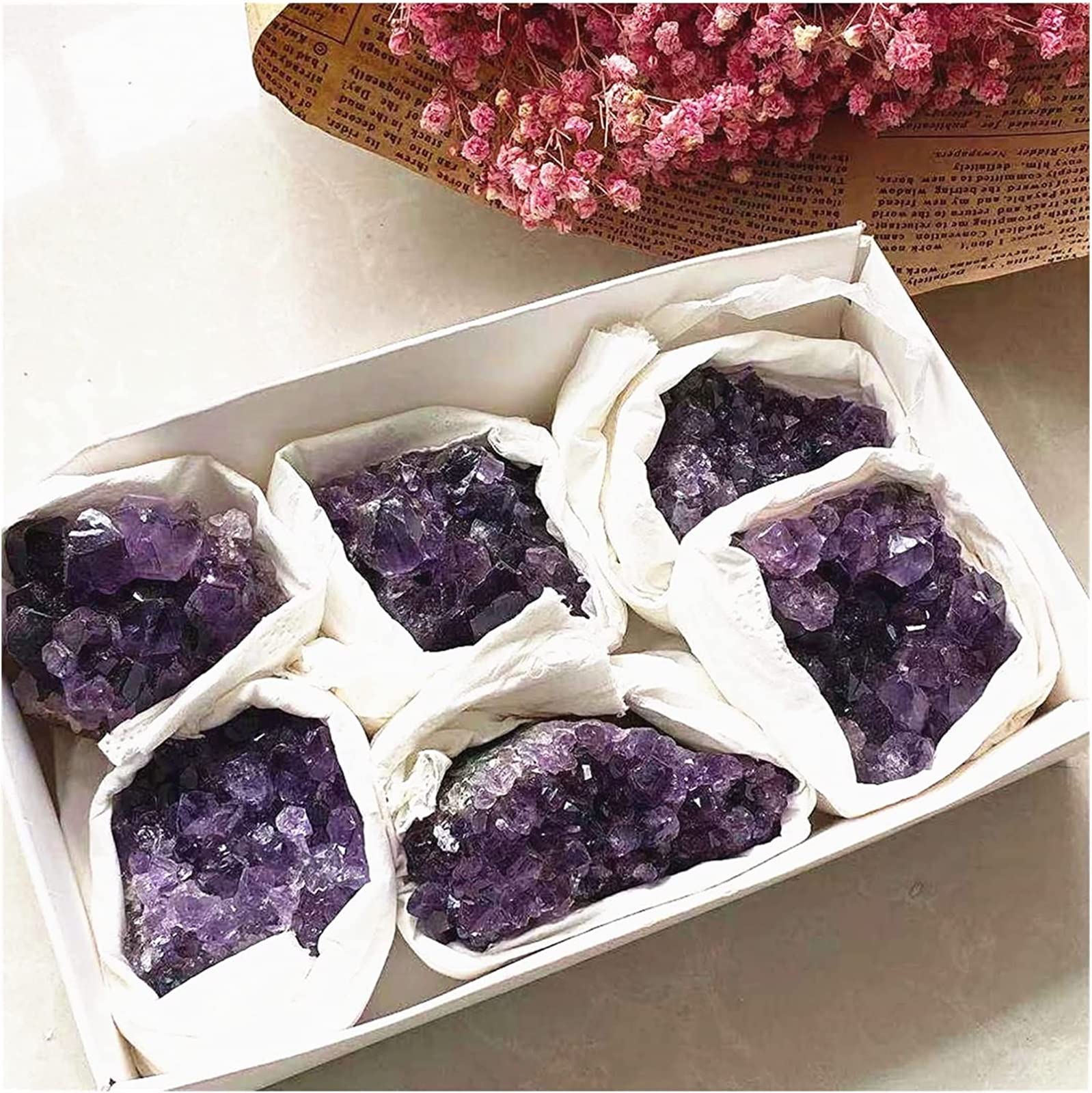 Amatista Piedra en Bruto Hermosa Amatista Natural Geoda Cuarzo Racimo Muestra de Cristal Energía Curación Decoración de la habitación Decoración del hogar Regalo Gema