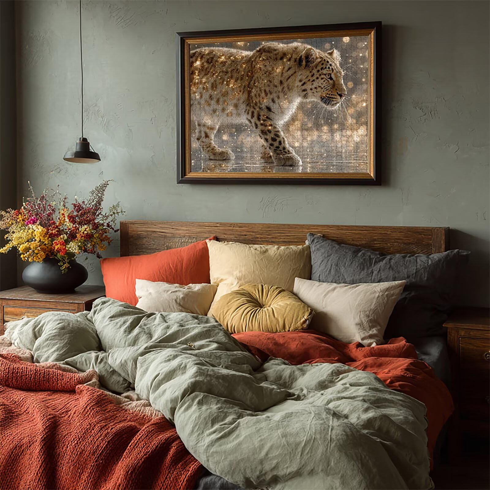 LéOpard Puzzle 2000 elementów dla dorosłych, drewniane puzzle 99 x 70 cm, gra edukacyjna dla dorosłych z wykwintnym pudełkiem do pakowania, kolekcja relaksująca gra, letnia dekoracja pokoju, (kotek) 7