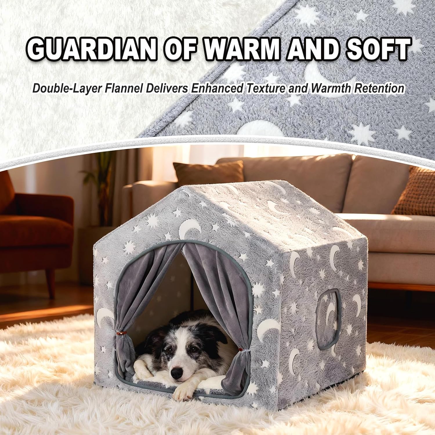 Cozy Up Your Pooch: Review of the Night-Luminous Star Dog Tent!