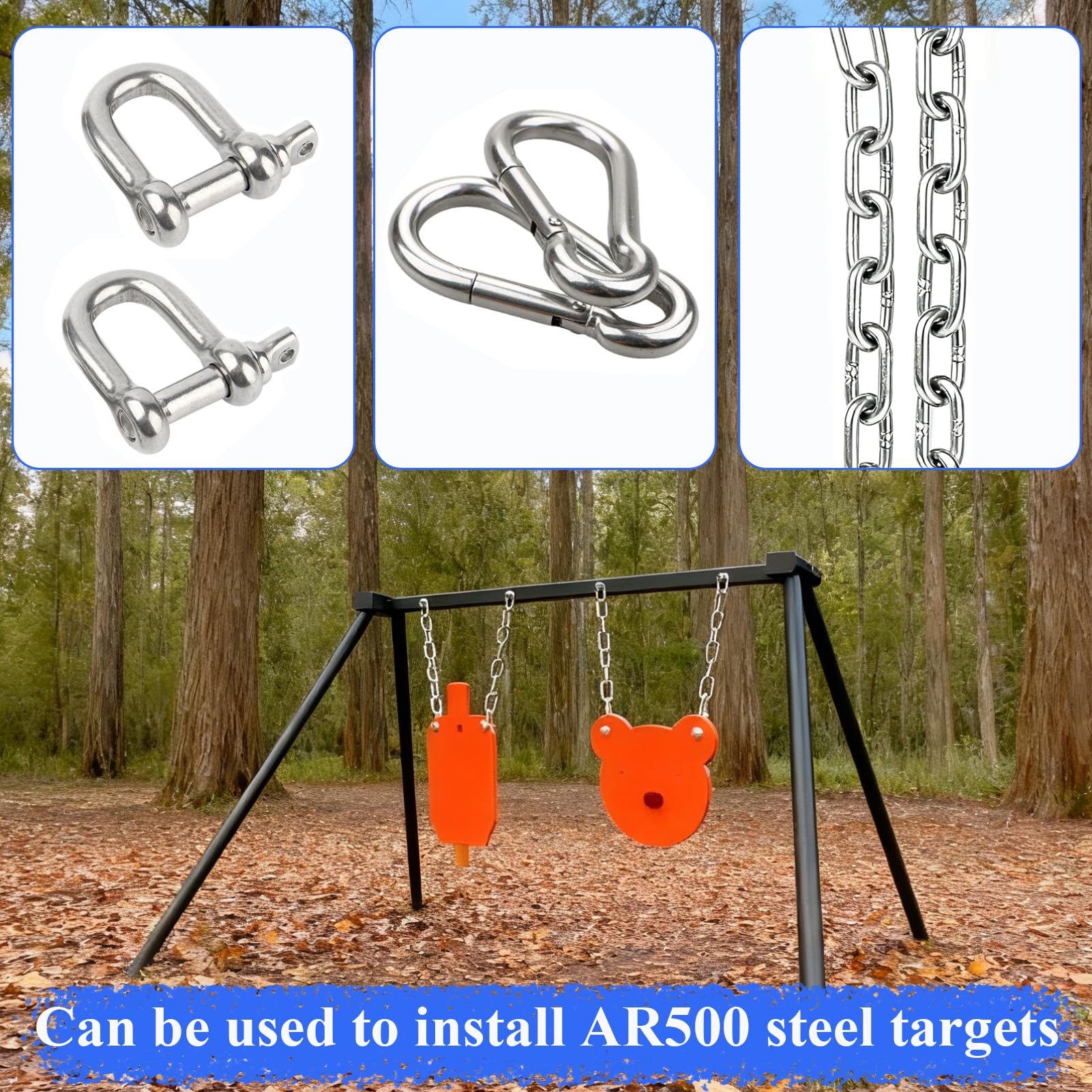 Stainless Steel Coil Chain - 4MM x 11.8 Inch -4