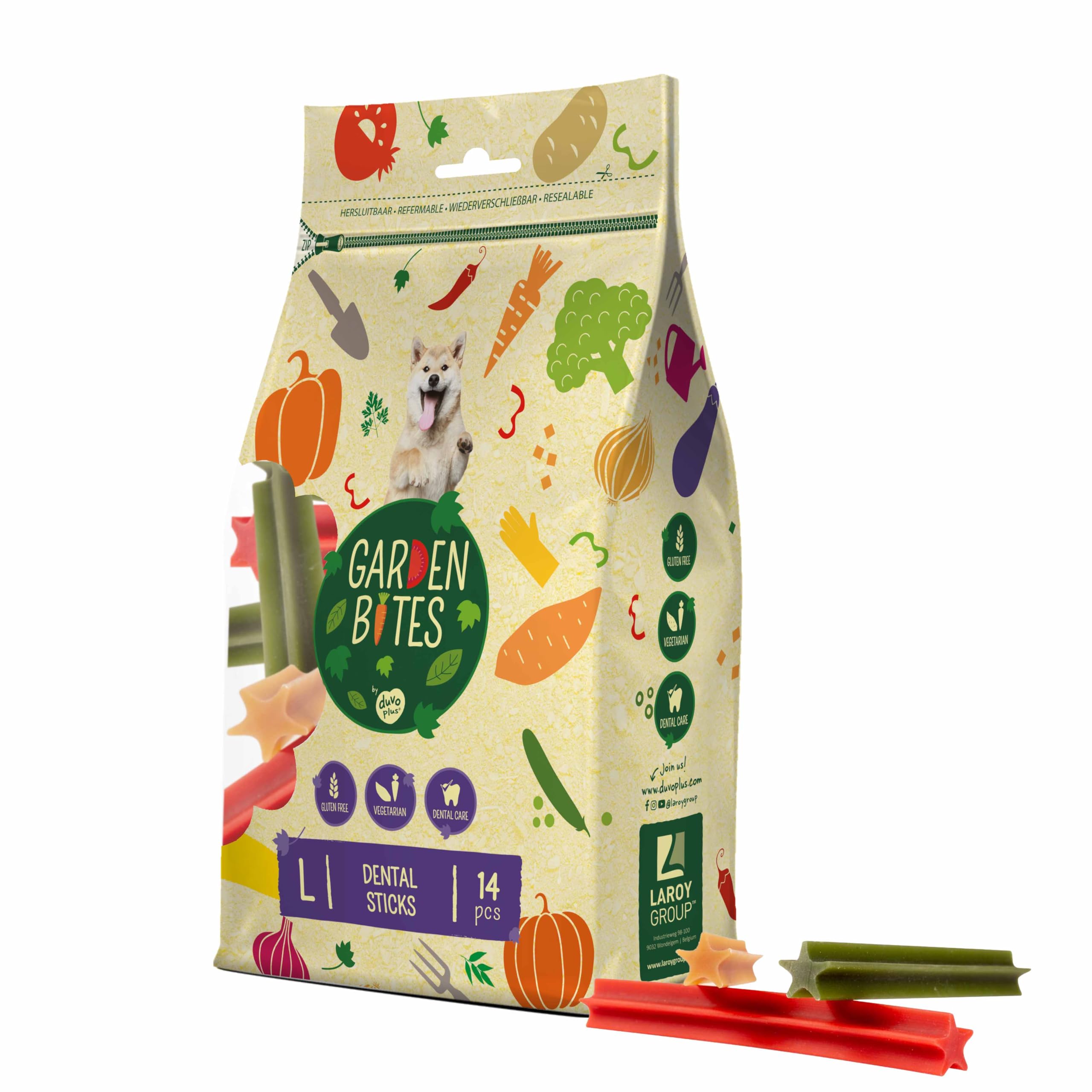 Duvo+ Garden Bites Dental Sticks, 1er Pack (1 x 420 g)