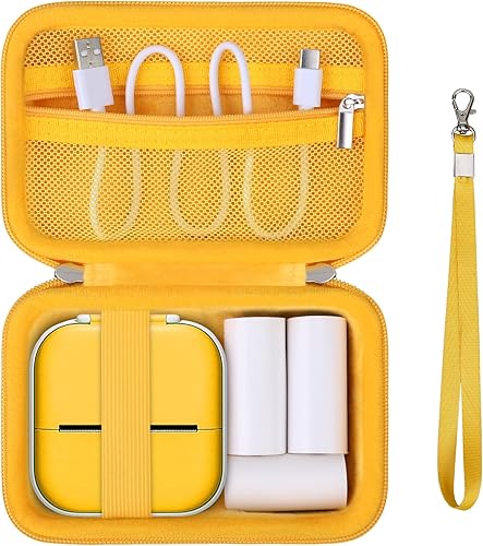 Supmay Estuche rígido de viaje para impresora T02 Mini impresora adhesiva, mini impresora de etiquetas adhesivas inalámbricas, estuche de protección