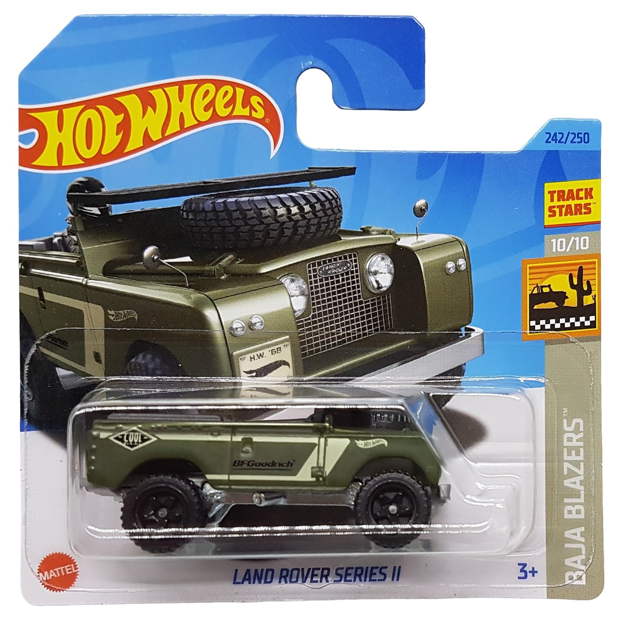 Hot Wheels - Land Rover Series II - Baja Blazers 10/10 - HKG65 - Short Card - Track Stars - BFGoodrich - Mattel 2023
