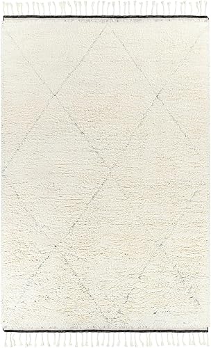 Miniatura 2 de Mark&Day Alfombras de lana, 6 x 9 pies, alfombra global color crema, alfombra gris crema para sala de estar, dormitorio o cocina (6 x 9 pies)