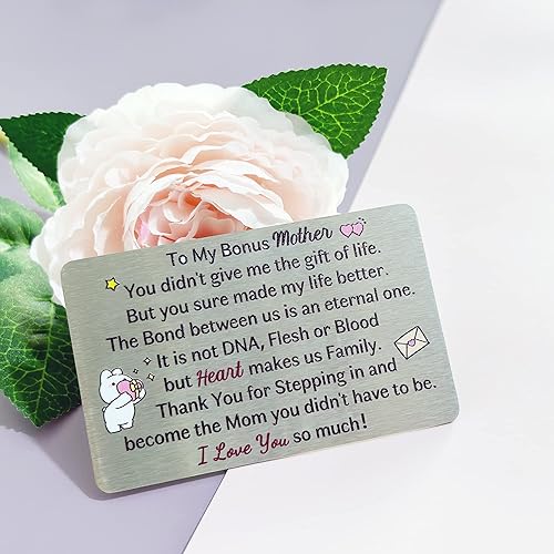 Miniatura 2 de Tarjeta de inserción de cartera para mamá para el día de la madre, regalo de cumpleaños, regalo de Navidad, regalo de Navidad, recordatorio de