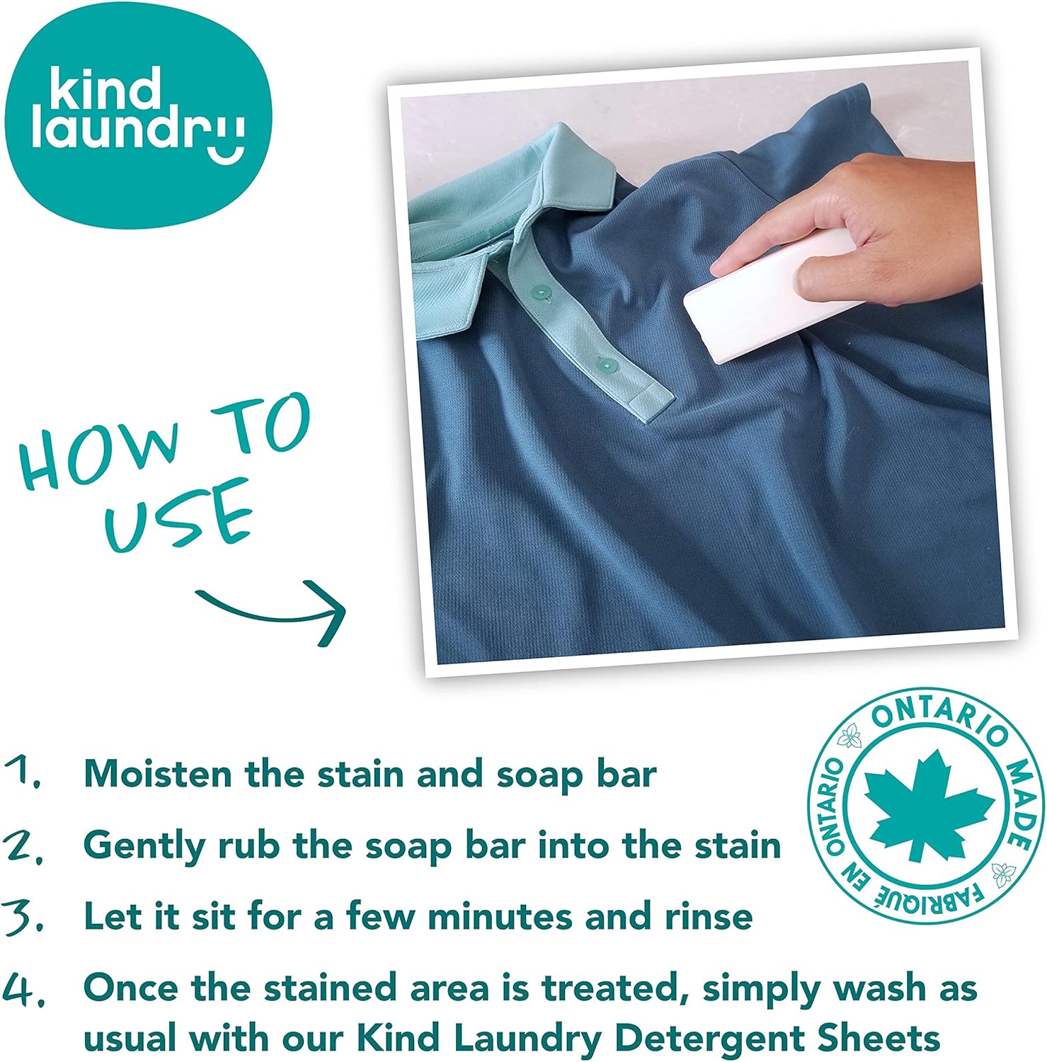 KIND LAUNDRY Detergent Sheets (Unscented) and Vegan Stain Remover Bar & Pre-Treater
